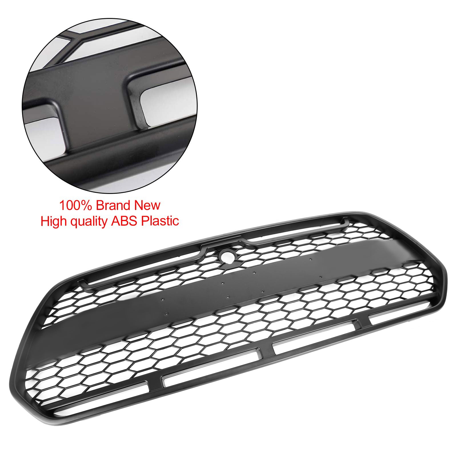 2015-2018 Ford Transit MK8 Raptor Upgrade Agressieve stijl Matzwarte voorbumpergrille