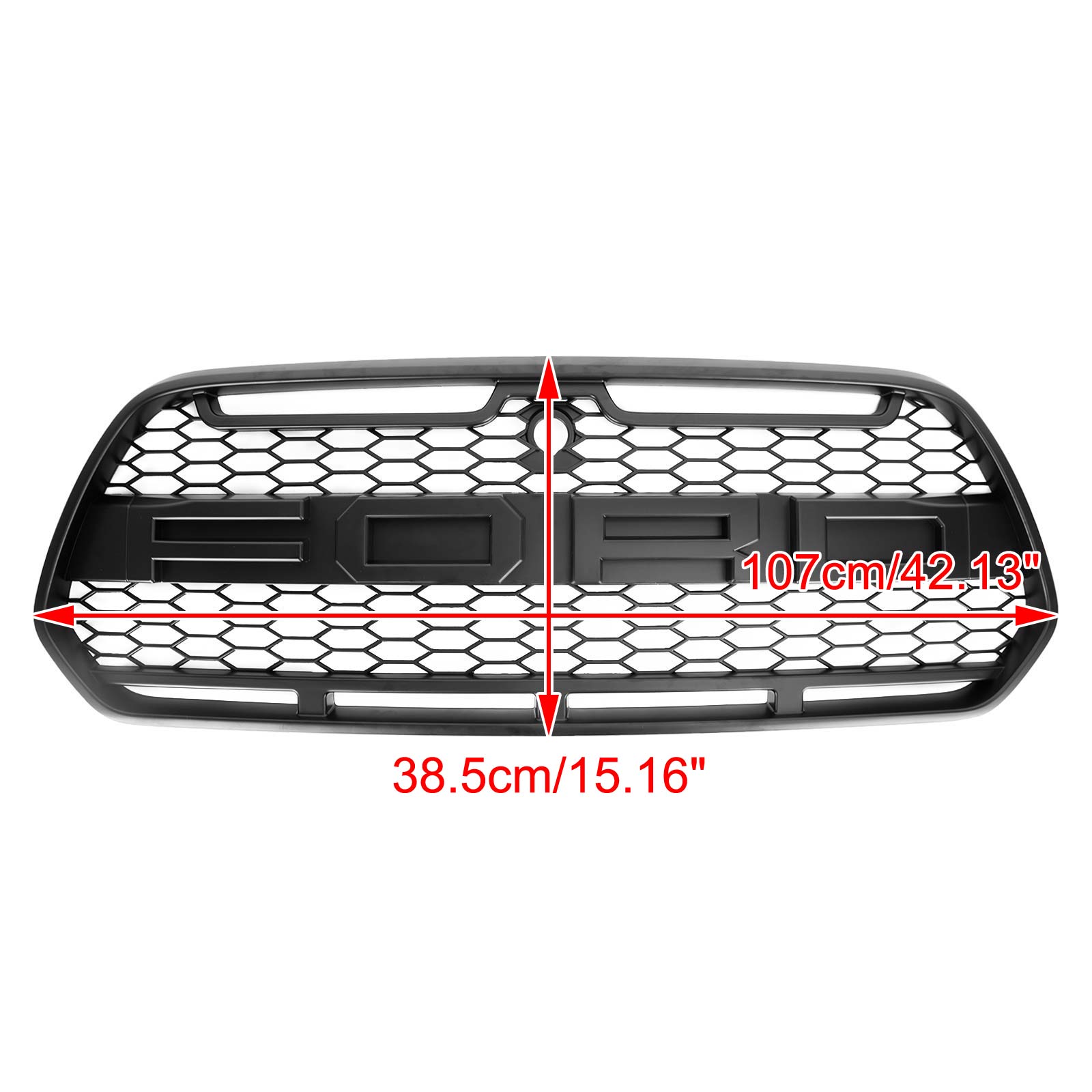 Matzwarte voorbumpergrill voor Ford Transit MK8 2015-2018 Raptor