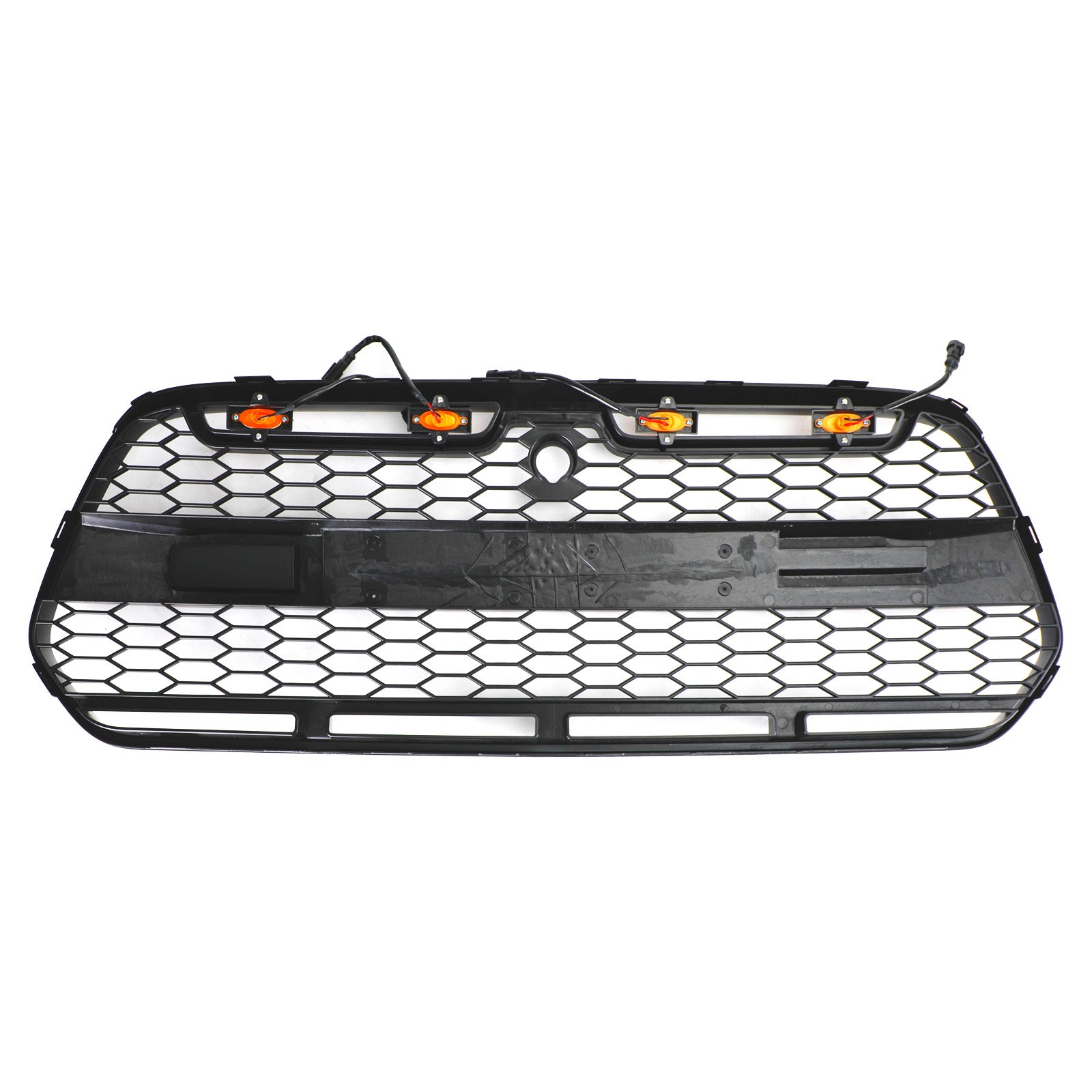 2015 2016 2017 2018 Ford Transit MK8 Raptor Parrilla de parachoques delantero negro mate con LED