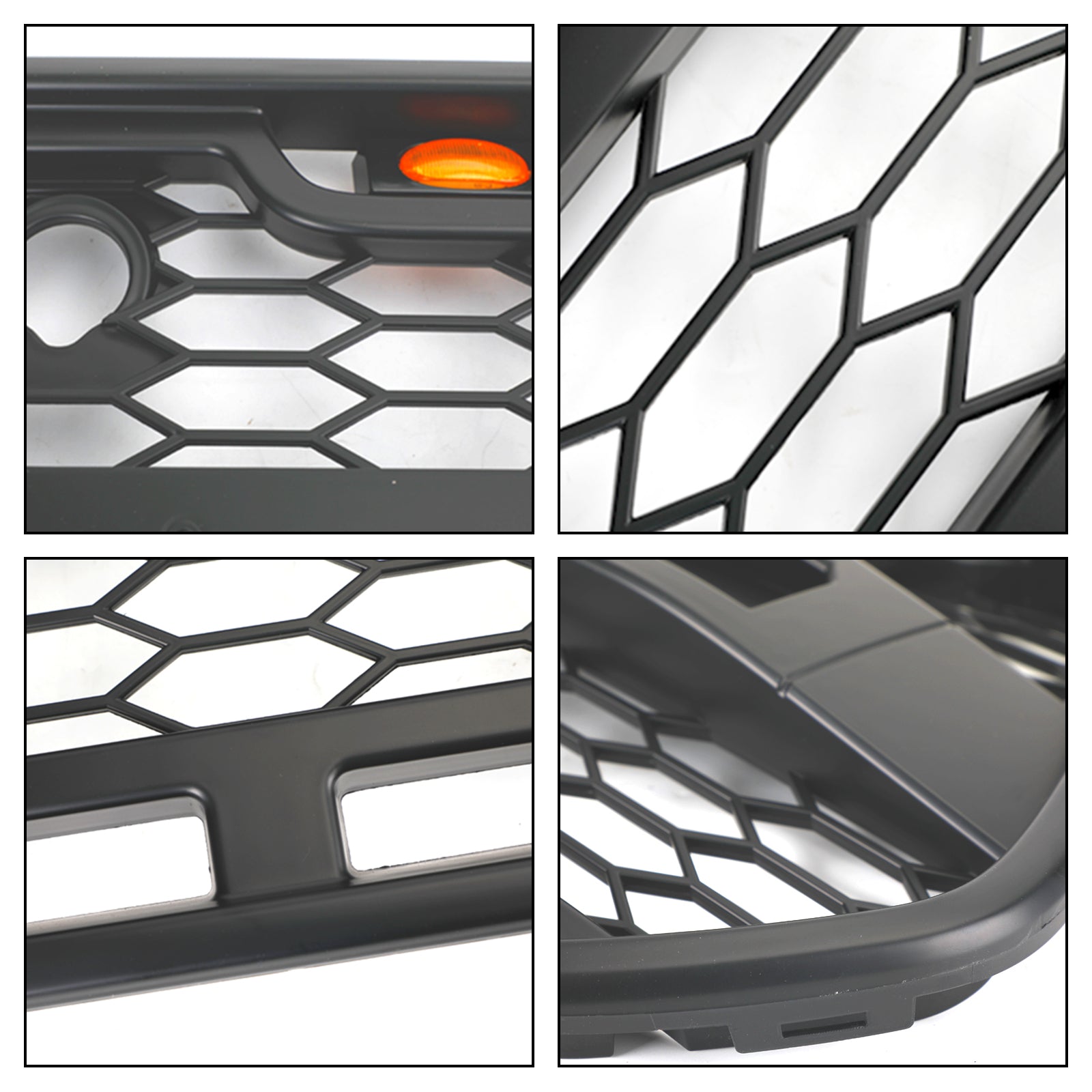 2015 2016 2017 2018 Ford Transit MK8 Raptor Parrilla de parachoques delantero negro mate con LED