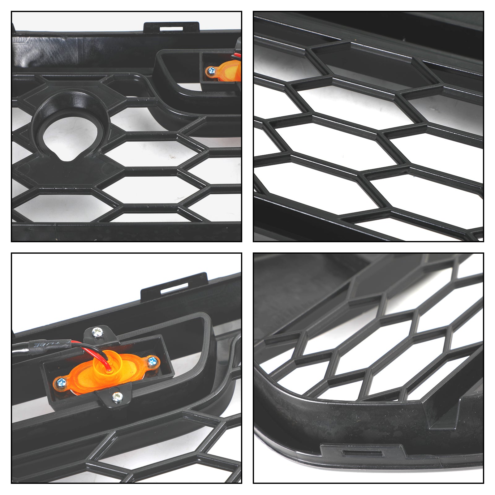 2015 2016 2017 2018 Ford Transit MK8 Raptor Parrilla de parachoques delantero negro mate con LED