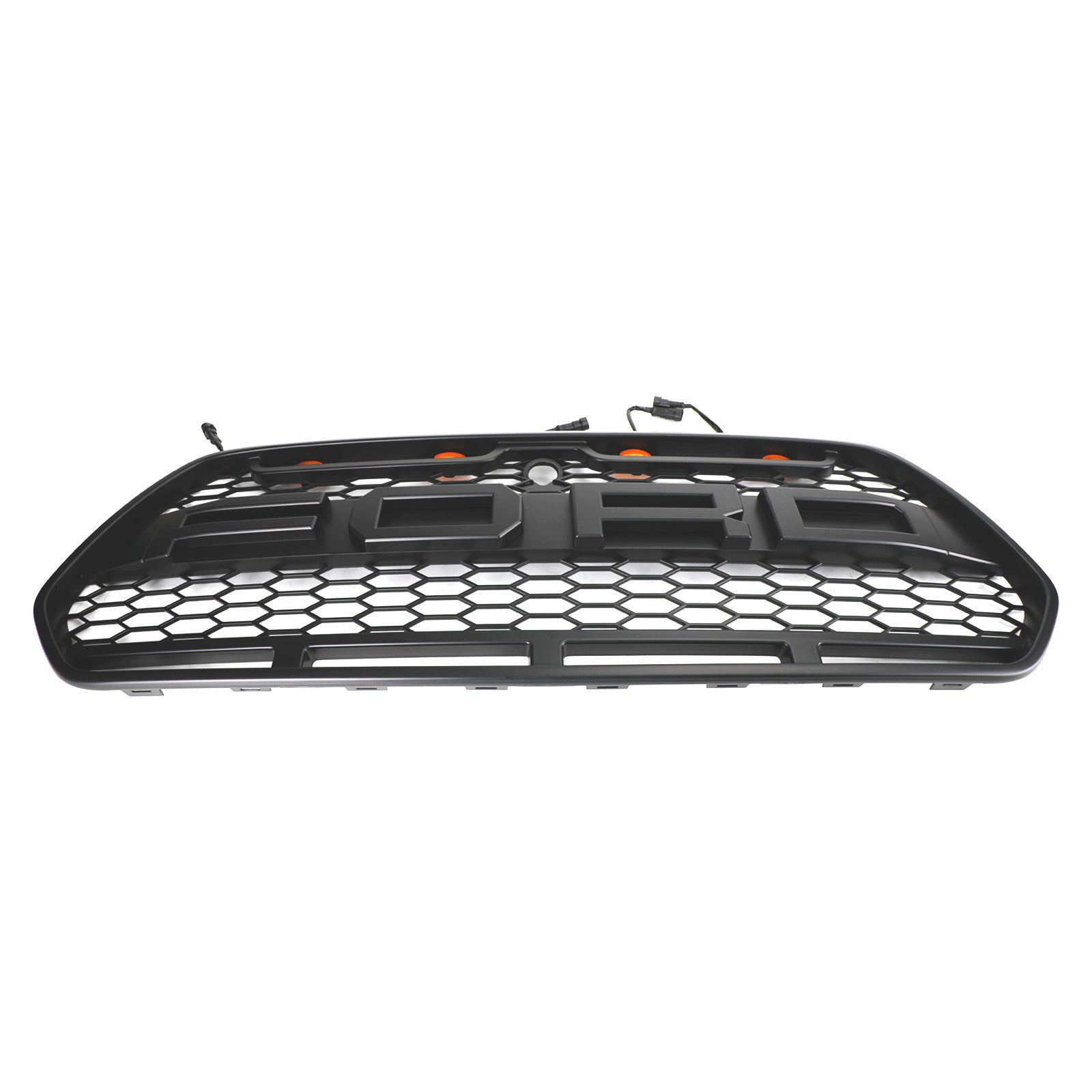 Matte Black Front Bumper Grille Grill w/LED Fit Ford Transit MK8 2015-2018 Raptor