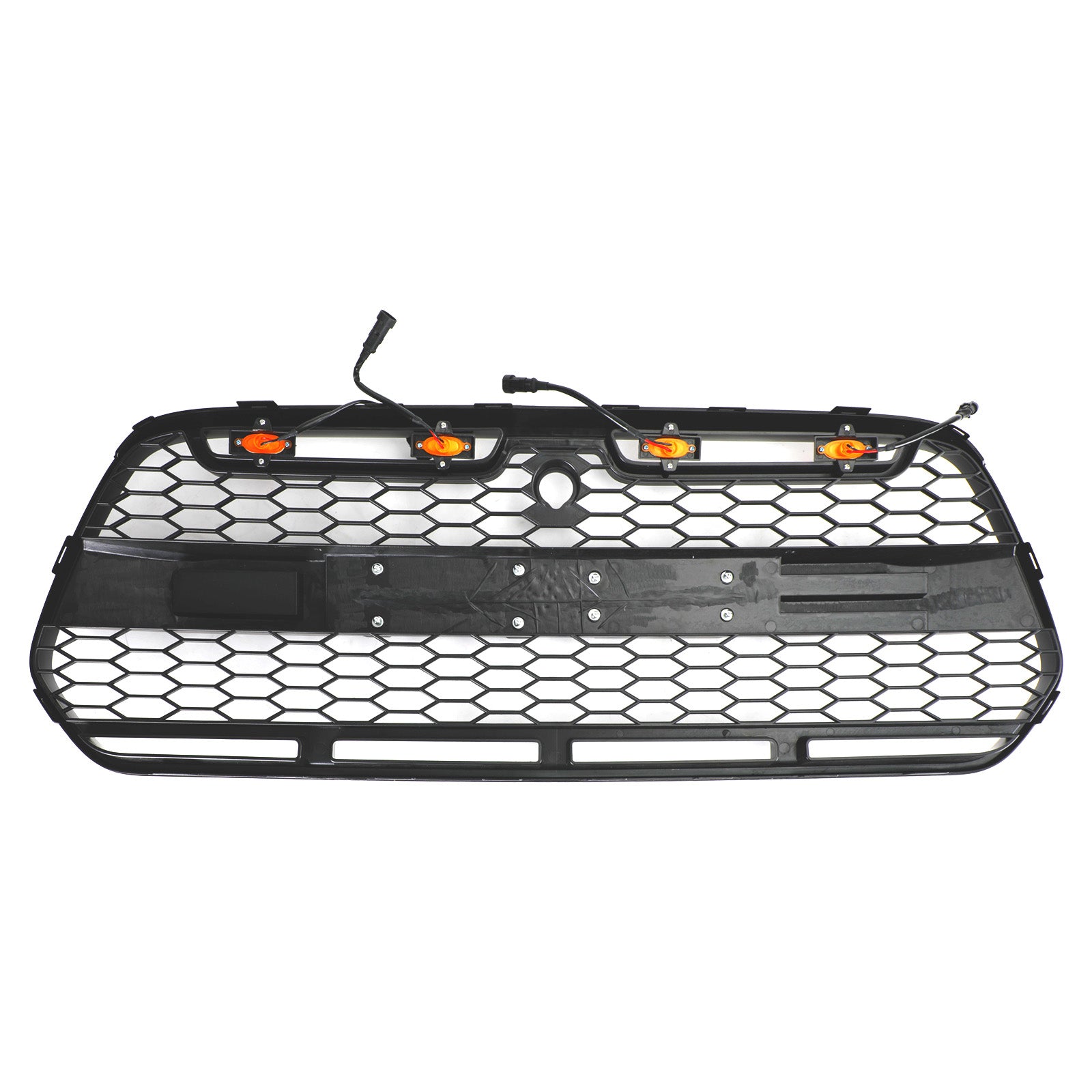 Matzwarte voorbumpergrille met LED geschikt voor Ford Transit MK8 2015-2018 Raptor