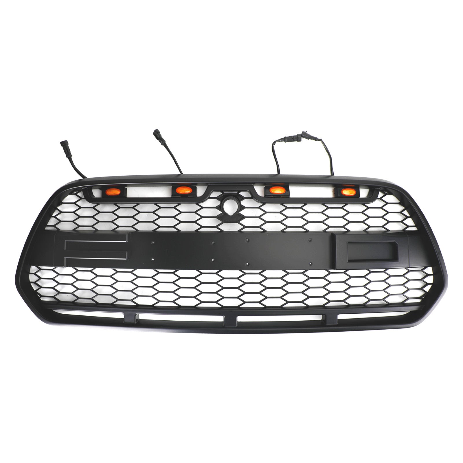 2015 2016 2017 2018 Ford Transit MK8 Raptor Parrilla de parachoques delantero negro mate con LED
