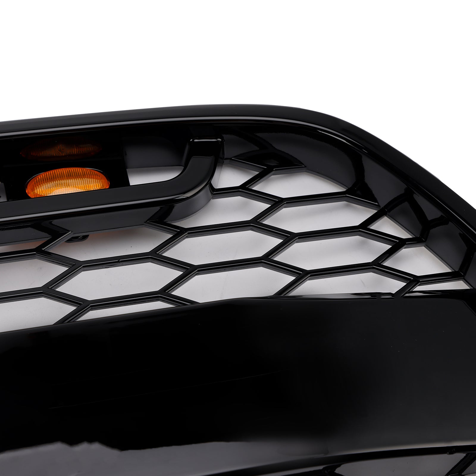 Parrilla de parachoques delantero para Ford Transit MK8 Raptor 2015-2018 con LED, color negro brillante