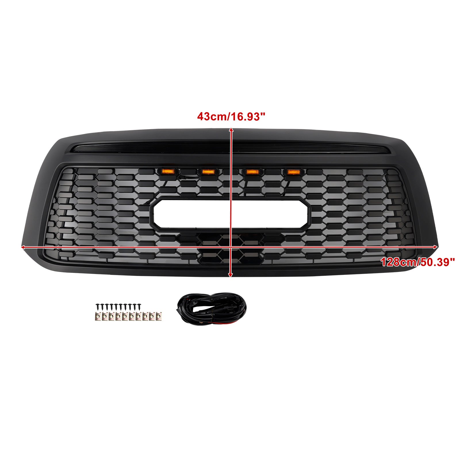 2010-2013 Toyota Tundra TRD PRO Black Honeycomb Front Bumper Grill Grille