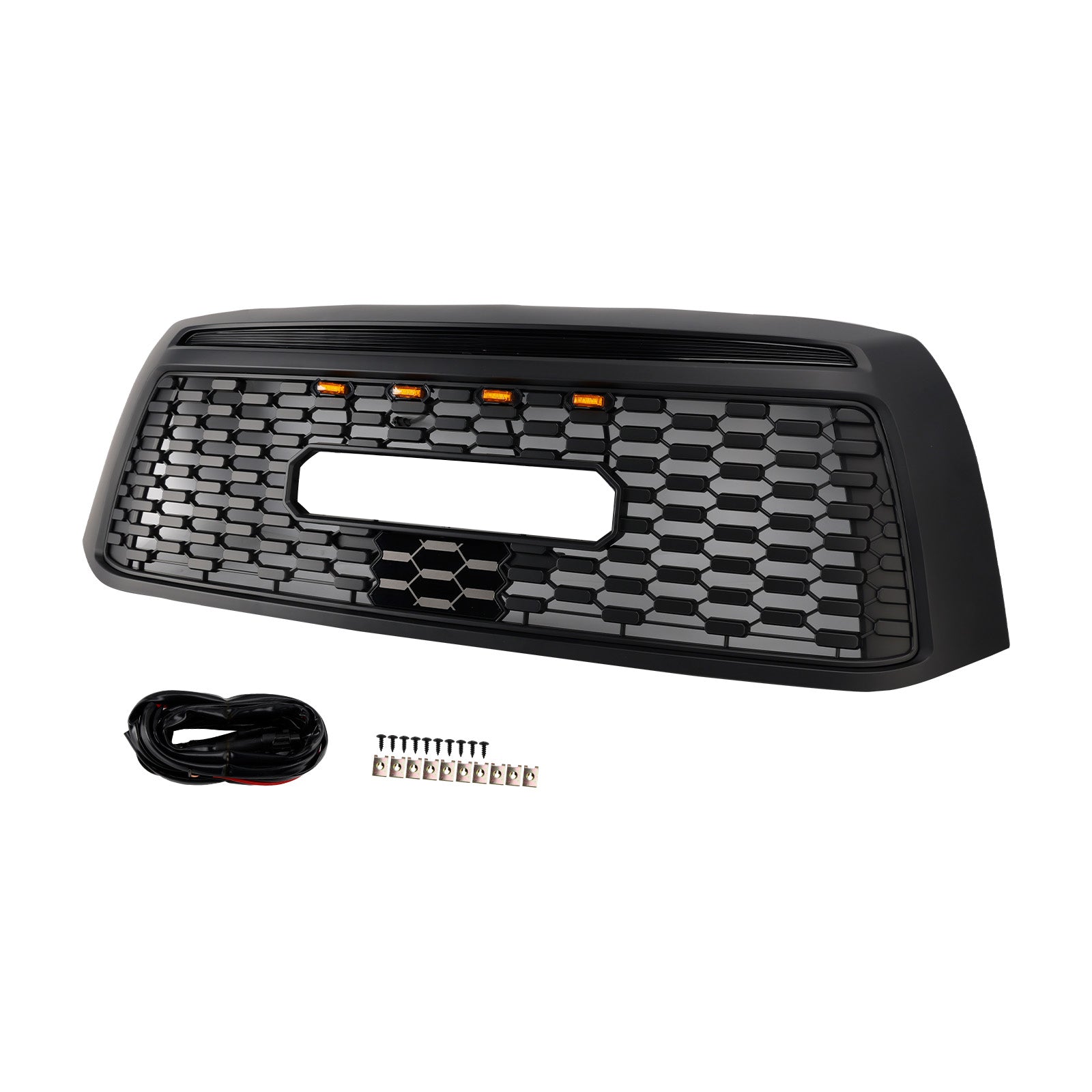 2010-2013 Toyota Tundra TRD PRO Black Honeycomb Front Bumper Grill Grille