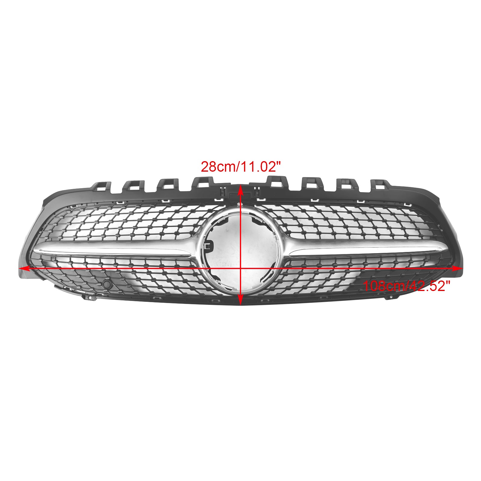 2019-2023 Benz A-Klasse W177 Diamond Front Bumper Grille Zwart