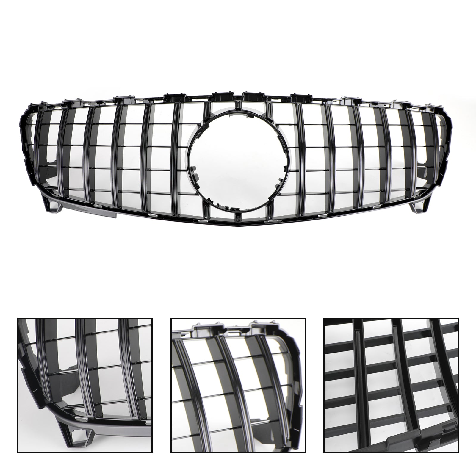 2016 2017 2018 A CLASS W176 MERCEDES BENZ GTR Style Front Bumper Grille Grill