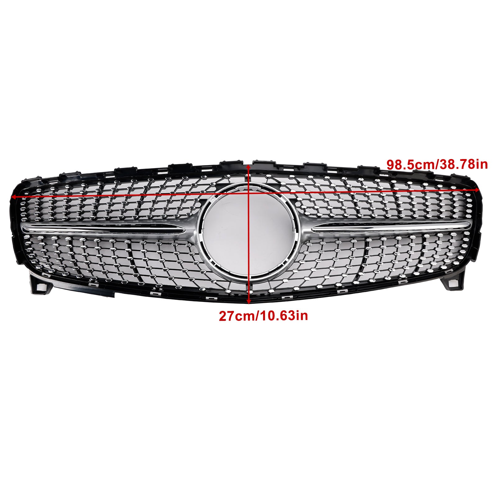 MERCEDES BENZ CLASSE A 2016 2017 2018 W176 Grille de pare-chocs avant en diamant