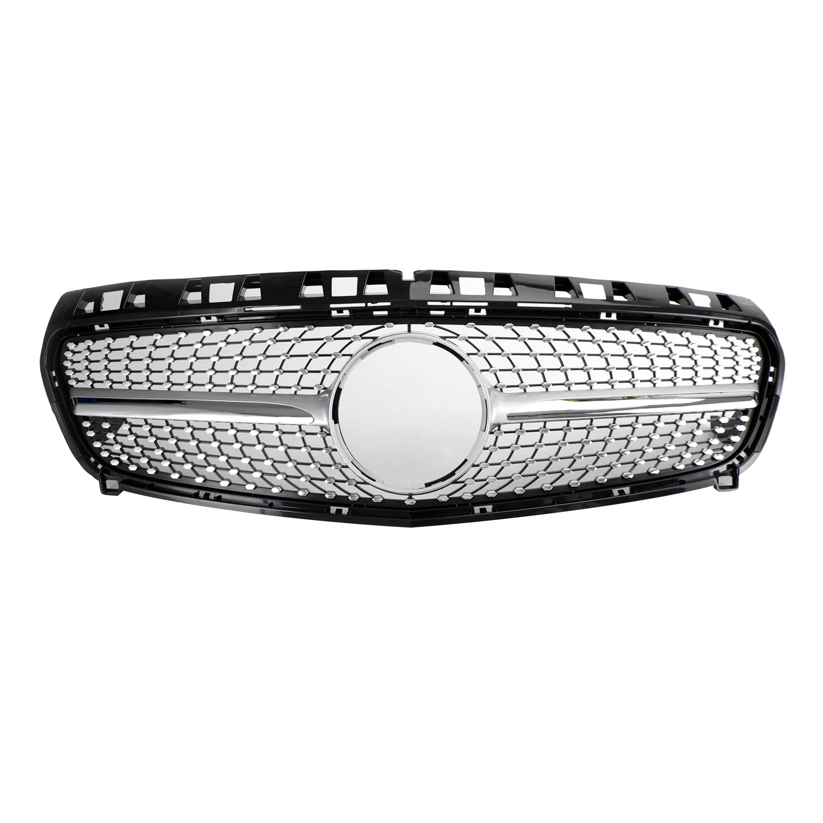 CLASE A 2013-2015 W176 Parrilla delantera para parachoques Mercedes Benz negra/cromada