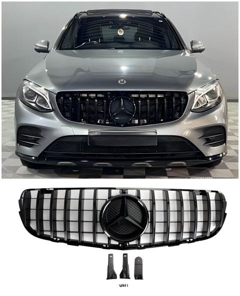 2015 2016 2017 2018 2019 GLC X253 C253 Mercedes Benz front bumper grille grill glans zwart