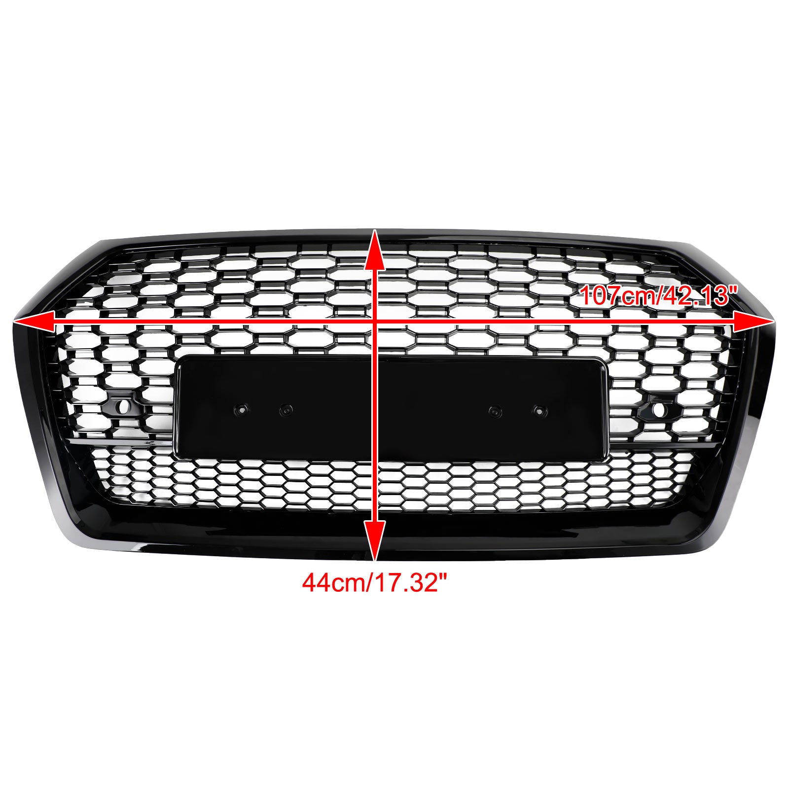 2018-2020 Audi Q5 SQ5 RSQ5-stijl honingraatgaasgrill vooraan