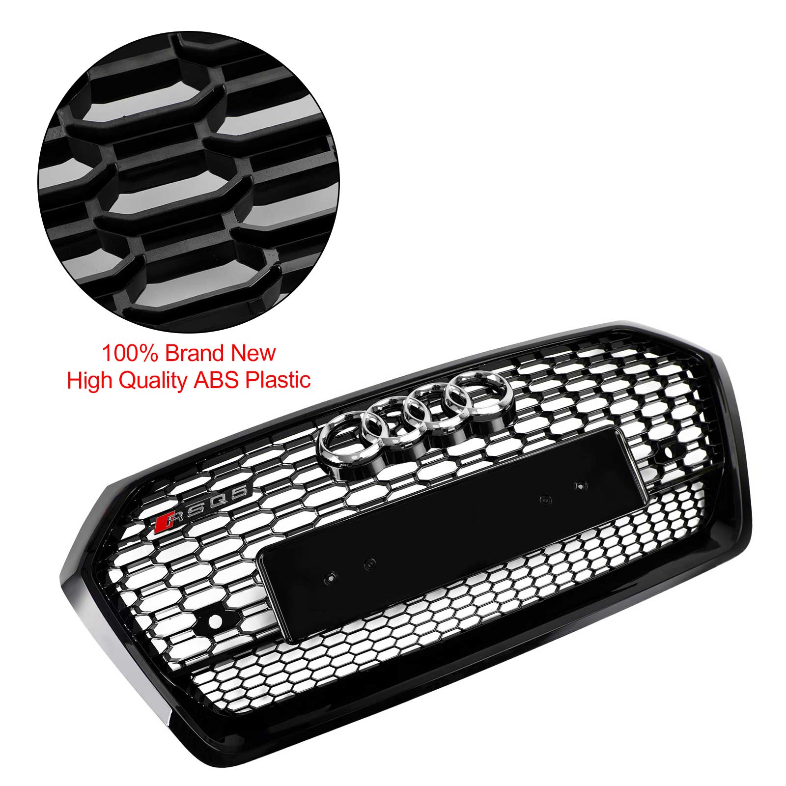 2018-2020 Audi Q5 SQ5 RSQ5 Style Front Honeycomb Mesh Grill Grille