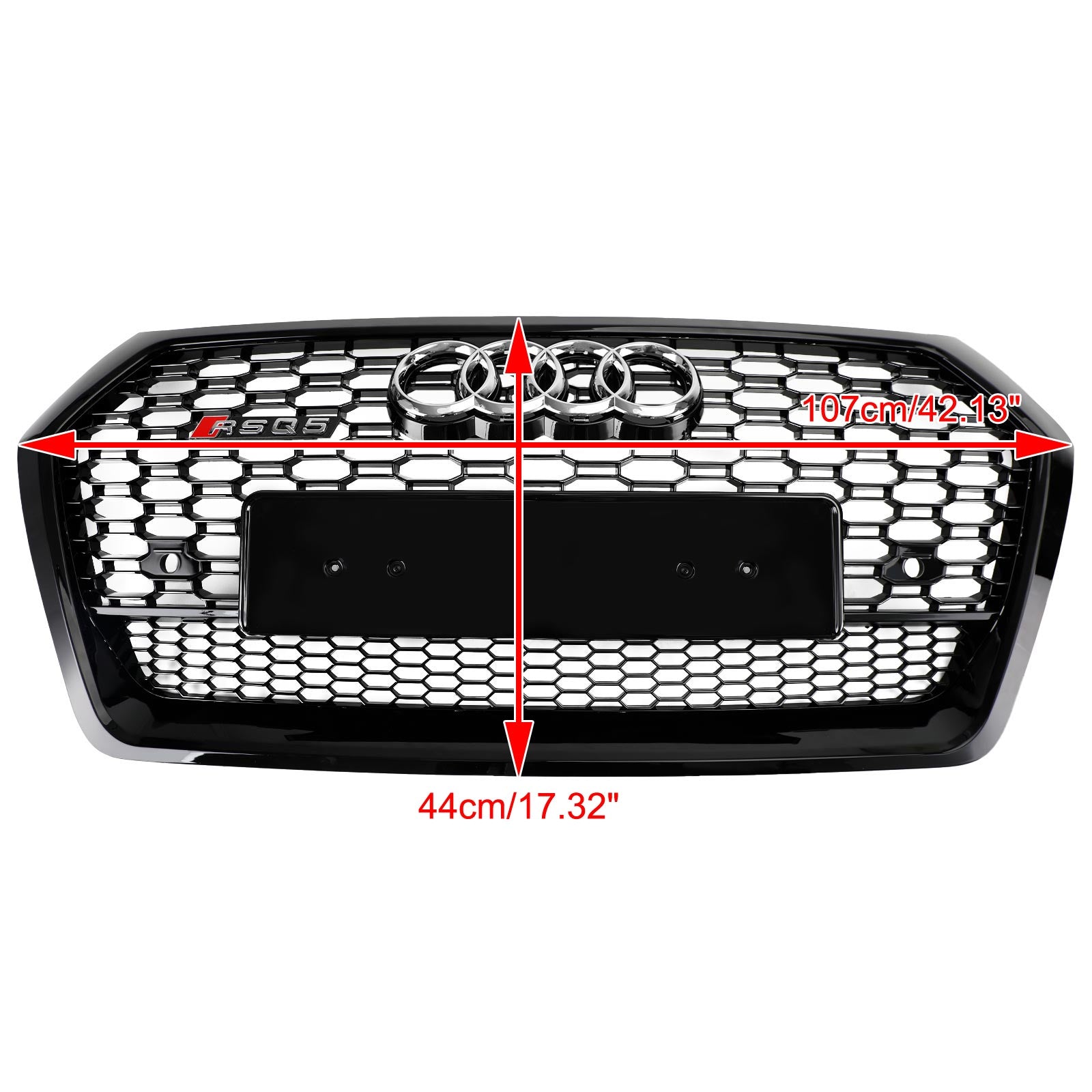 2018-2020 Audi Q5 SQ5 RSQ5 Style Front Honeycomb Mesh Grill Grille