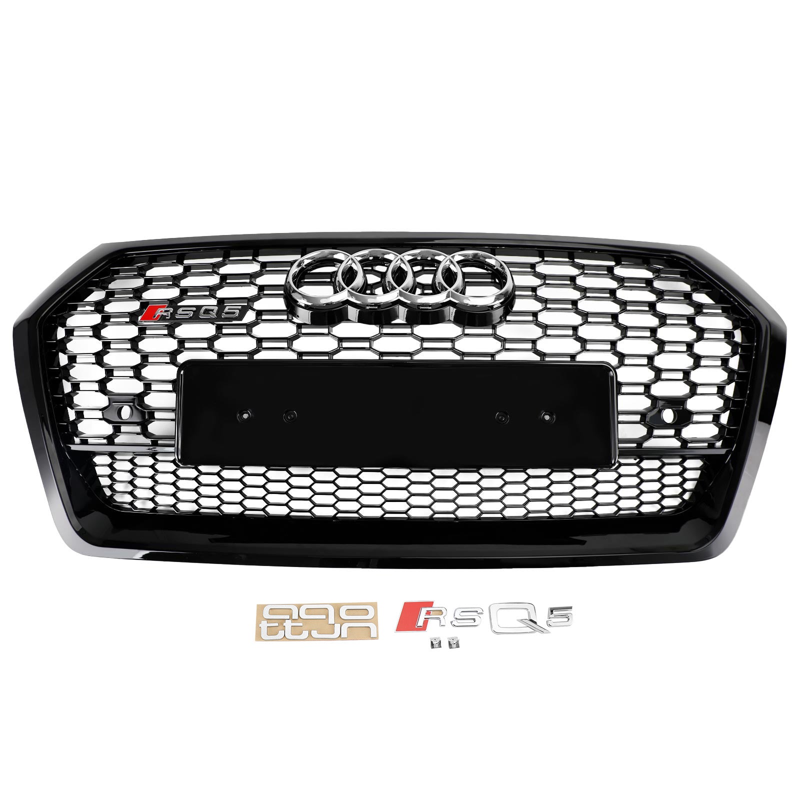 Grille de calandre avant en nid d'abeille de style Audi Q5 SQ5 RSQ5 2018-2020