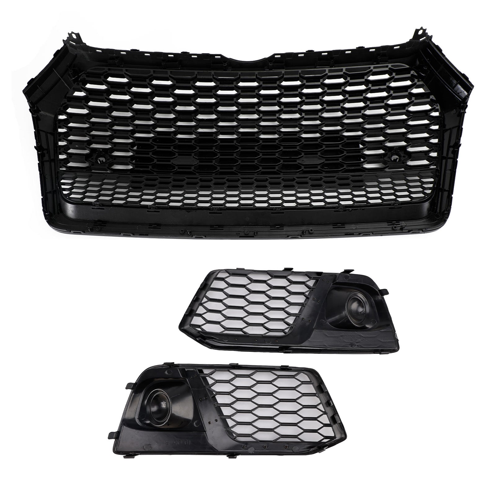 2018 2019 Audi Q5 SQ5 Grille avant en nid d'abeille + Grille de phare antibrouillard
