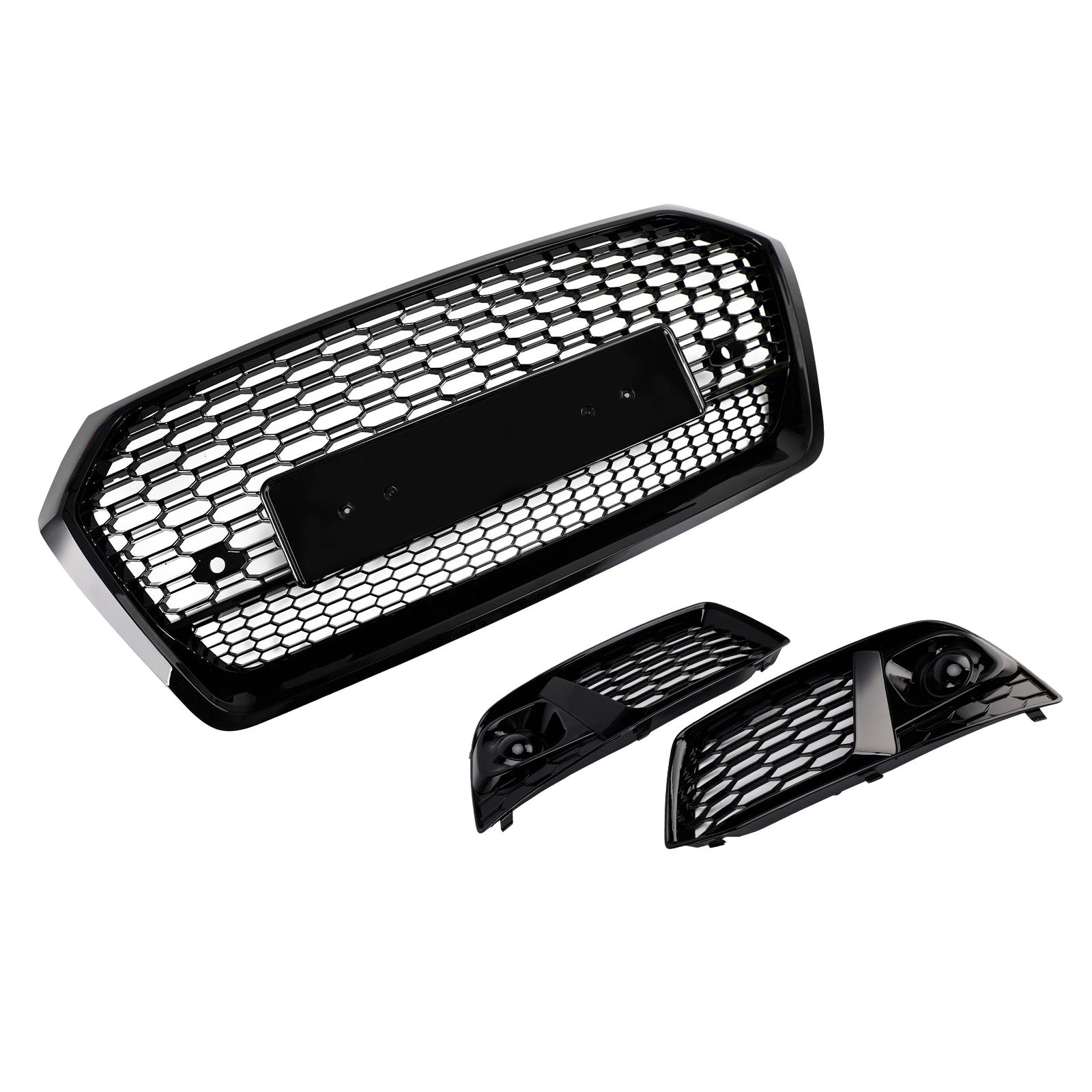 2018 2019 Audi Q5 SQ5 Grille avant en nid d'abeille + Grille de phare antibrouillard
