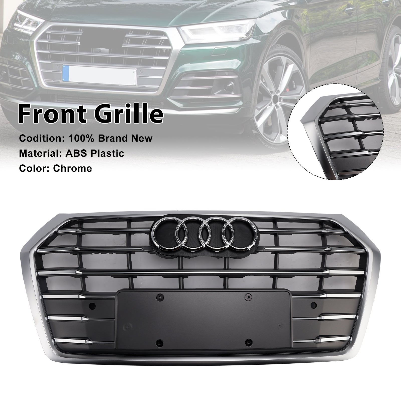 2018-2020 AUDI Q5 SQ5 SQ5 Front Honeycomb Mesh Grille Grill