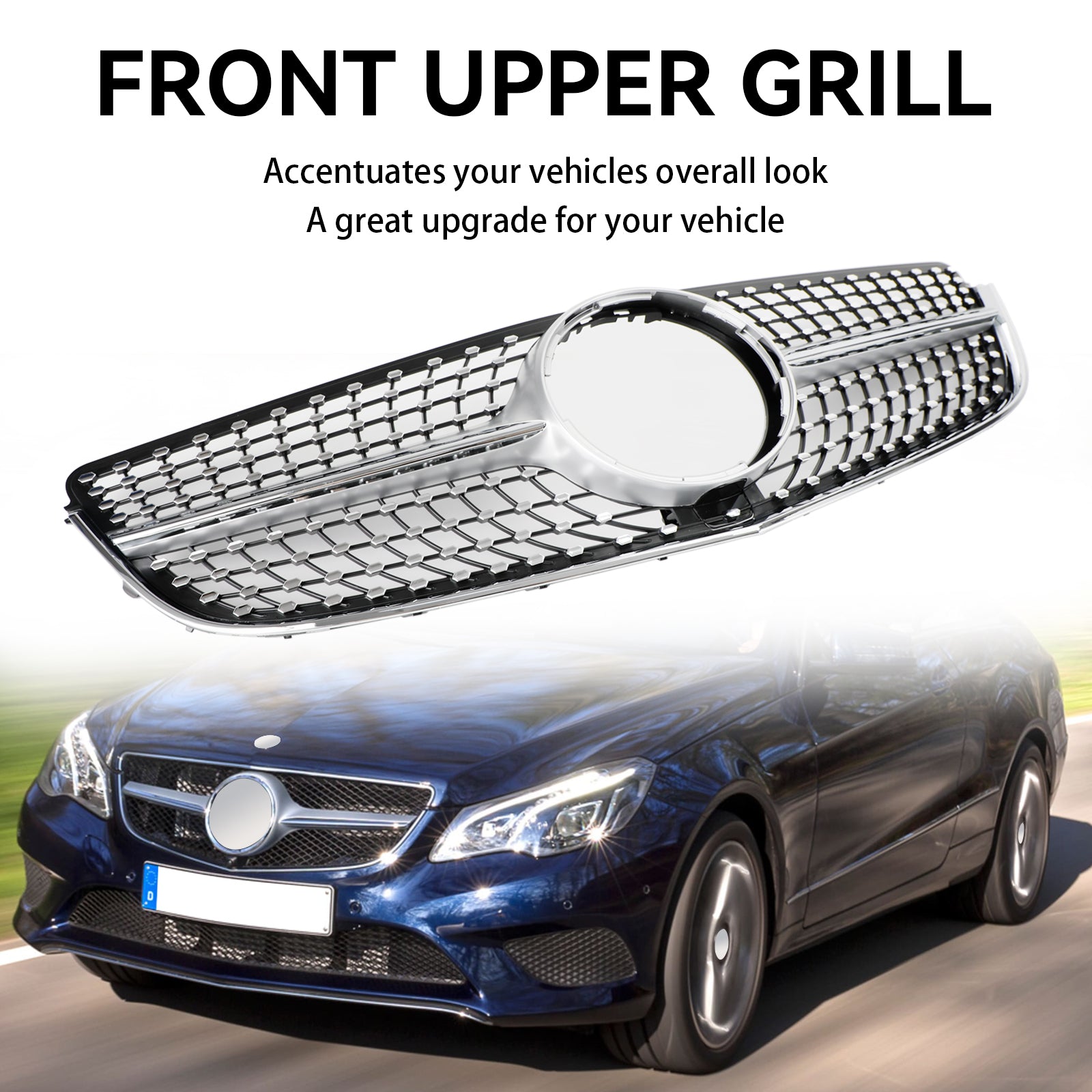 2014 2015 2016 2017 Mercedes E-KLASSE W207 Coupé Voorbumper Grille Grill Diamond