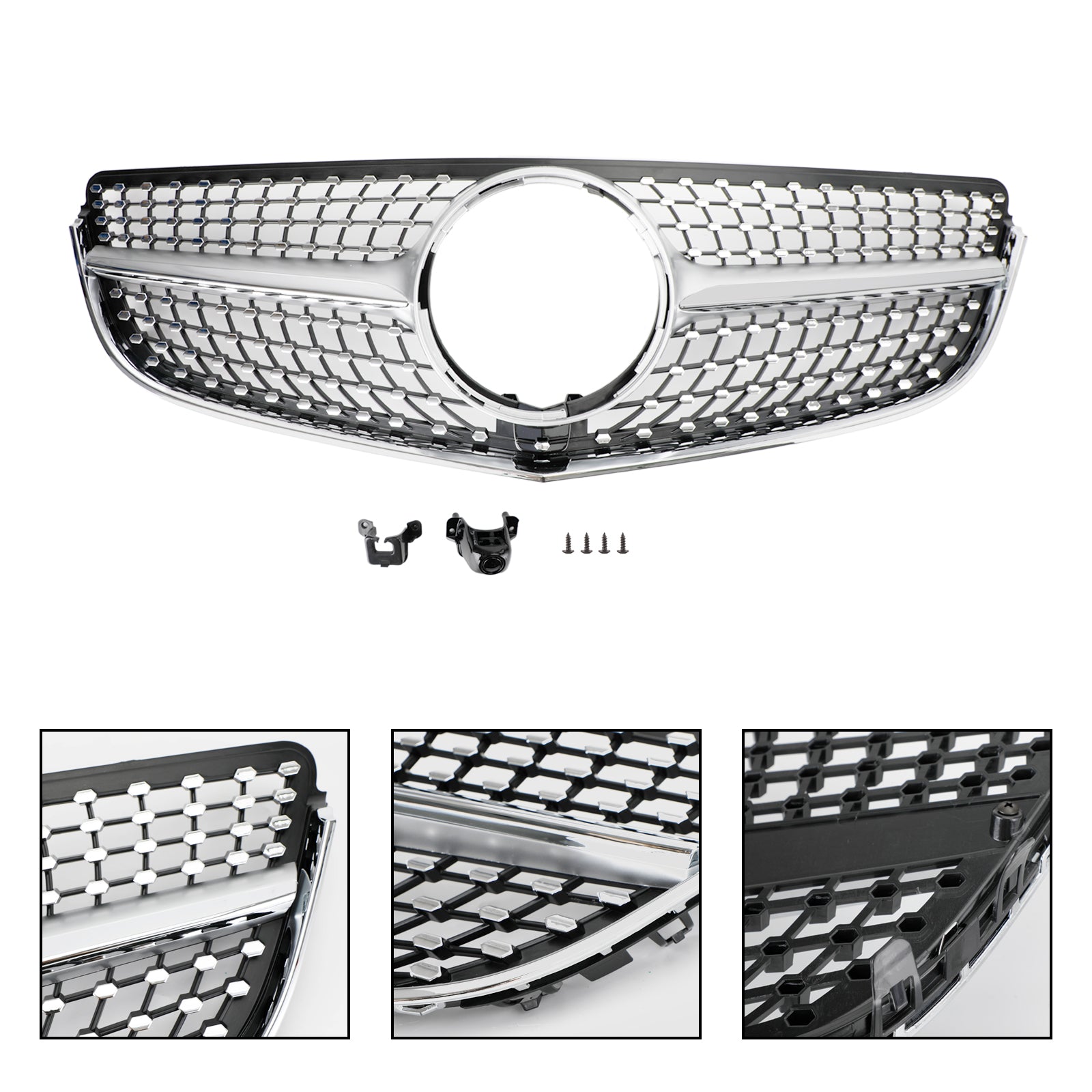 2014 2015 2016 2017 Mercedes E-KLASSE W207 Coupé Voorbumper Grille Grill Diamond