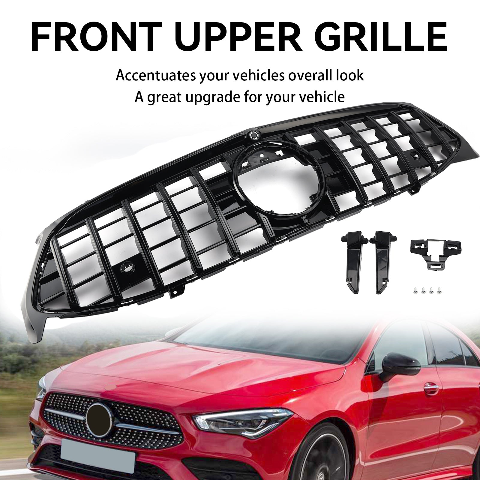 2020-2023 CLA-CLASS W118 C11 MERCEDES BENZ Front Bumper Grille Grill Black