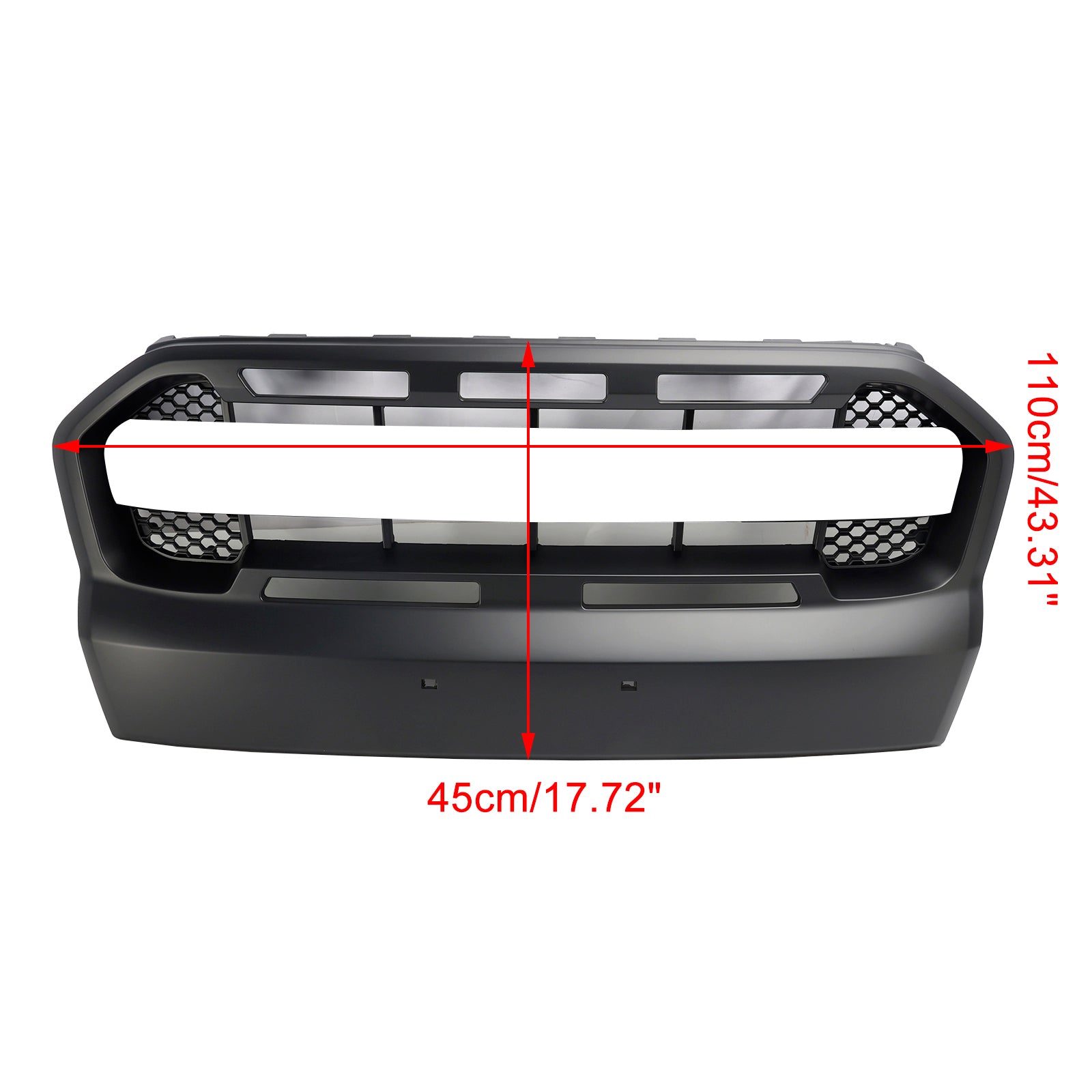 2015 2016 2017 2018 2019 Ford Ranger T7 Ranger Raptor Style Grille de pare-chocs avant noir mat