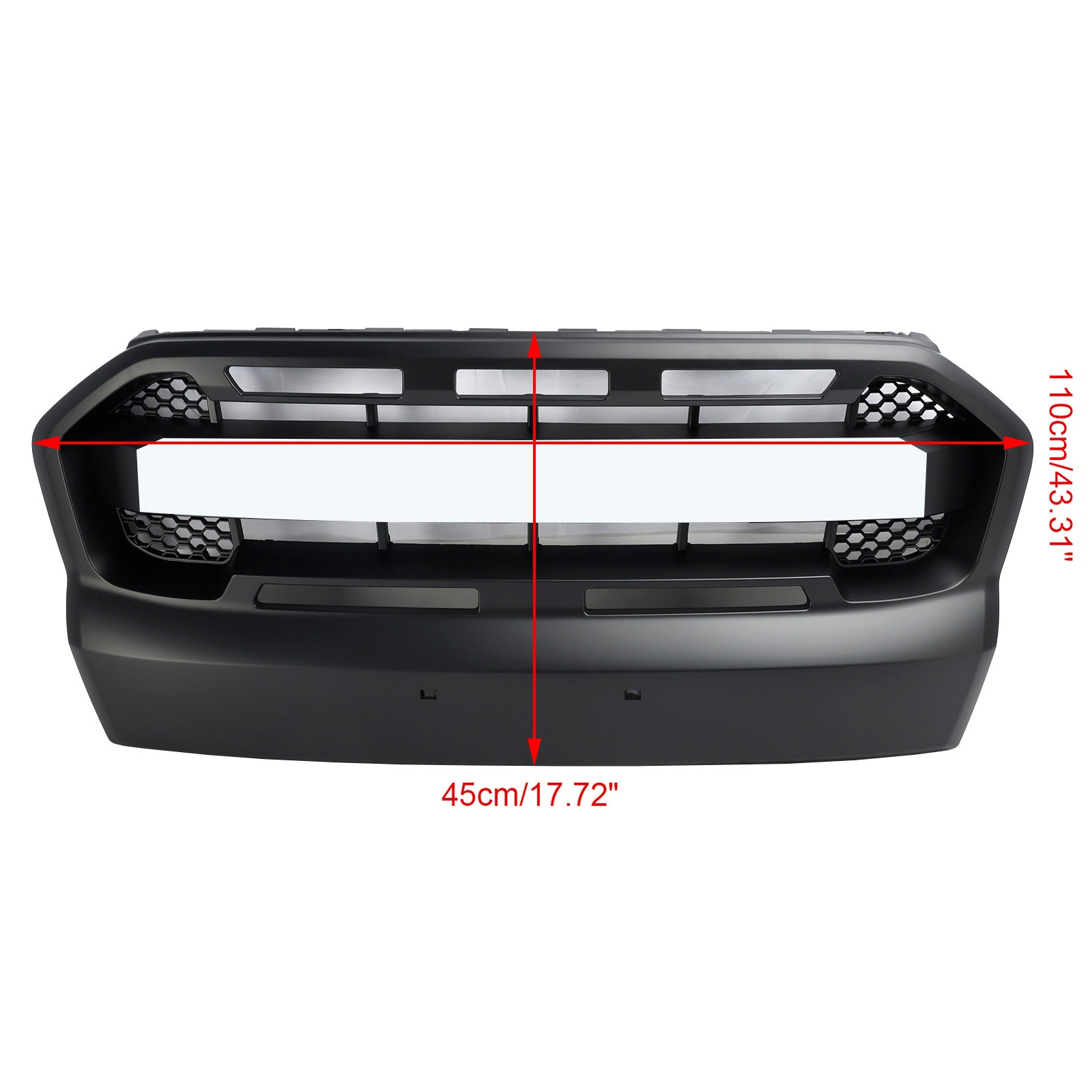 2015-2019 Ford Ranger T7 W/LED Raptor Style Front Bumper Grill Grille