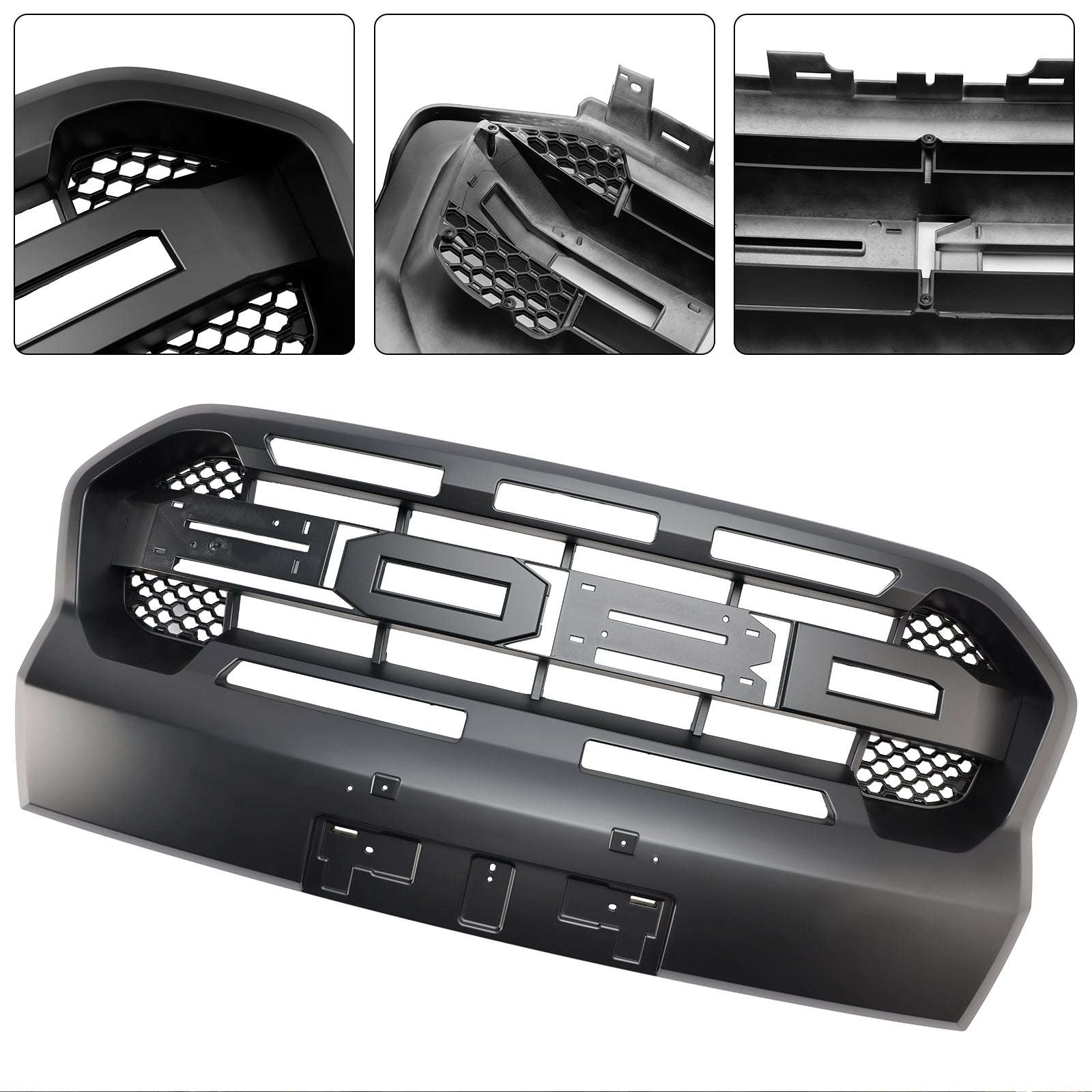 Ford Ranger T8 2019-2023 met LED Raptor-stijl voorbumpergrille