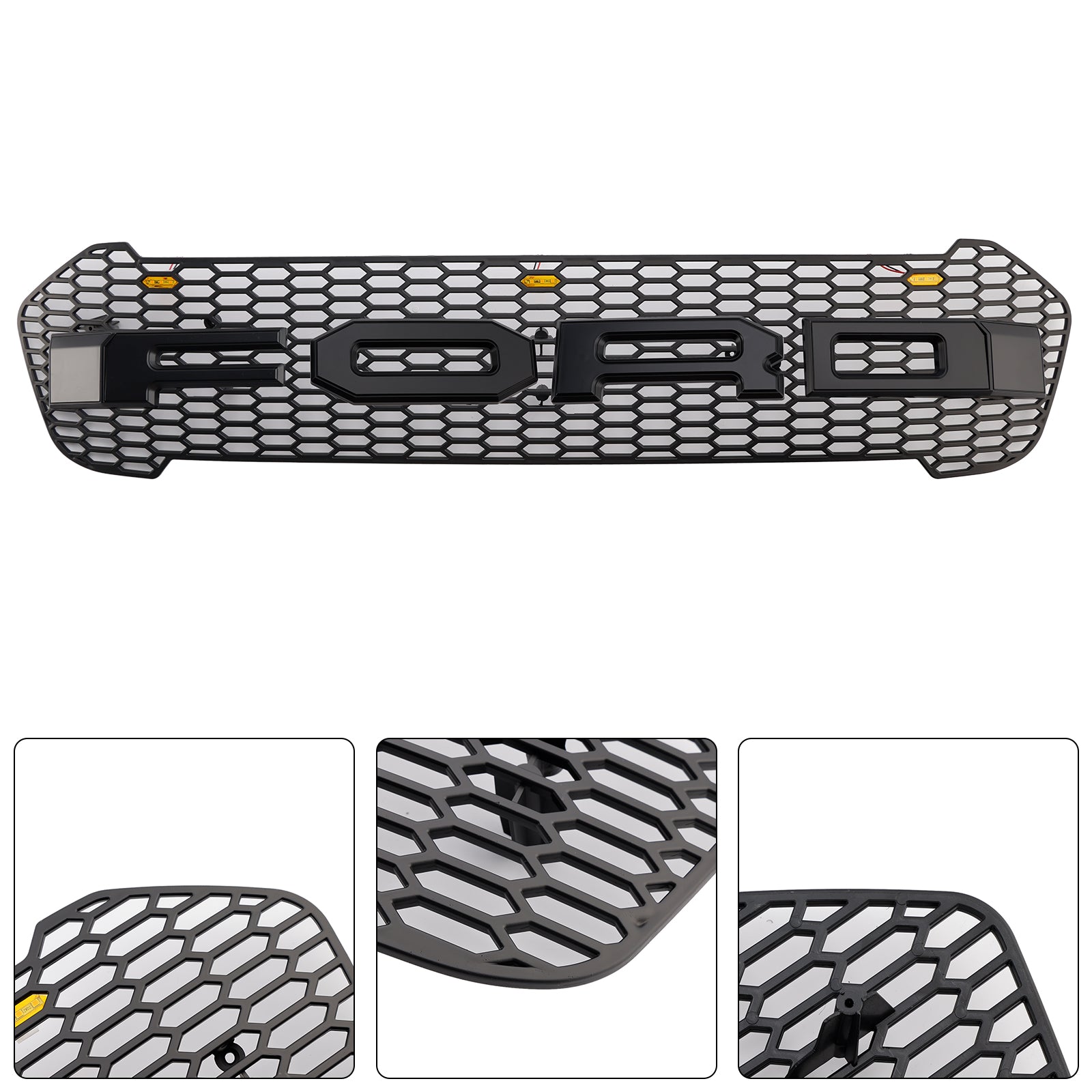 2019 2020 2021 2022 2023 Ford Ranger T8 W/LED Raptor Style Voorbumper Grille Grill
