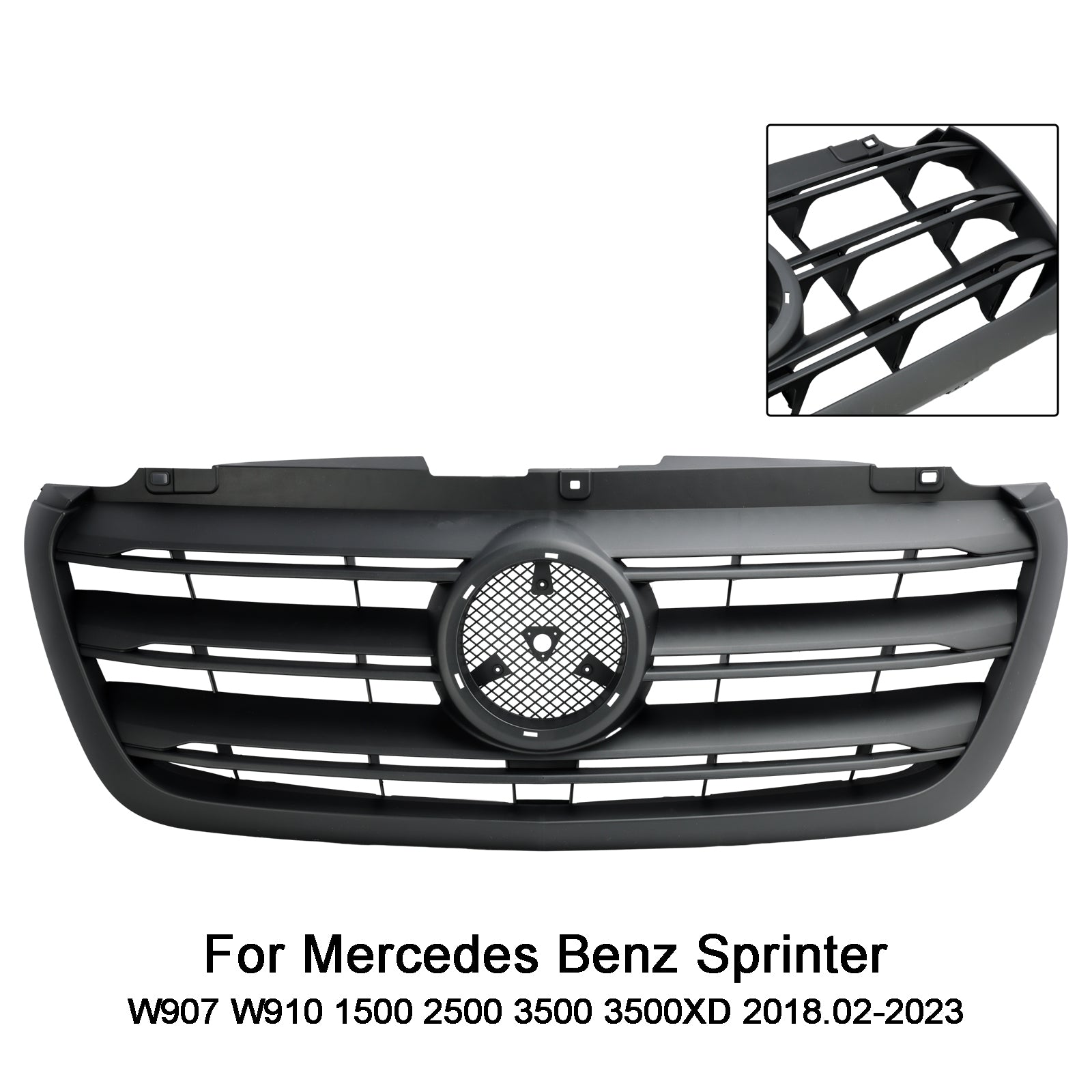 2018.02-2023 Mercedes Benz Sprinter W907 W910 1500 2500 3500 3500XD Front Bumper Grille Grill