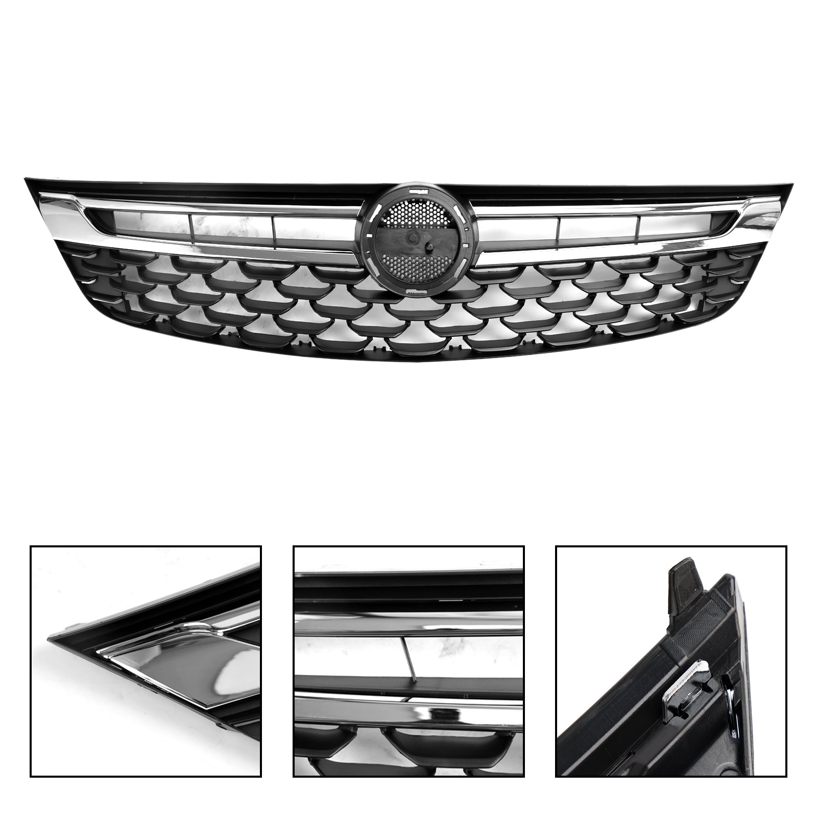 Vauxhall Astra K 2015-2019 Facelift OPEL Vauxhall Astra K Grille de pare-chocs avant noir chromé 13464791 13423642