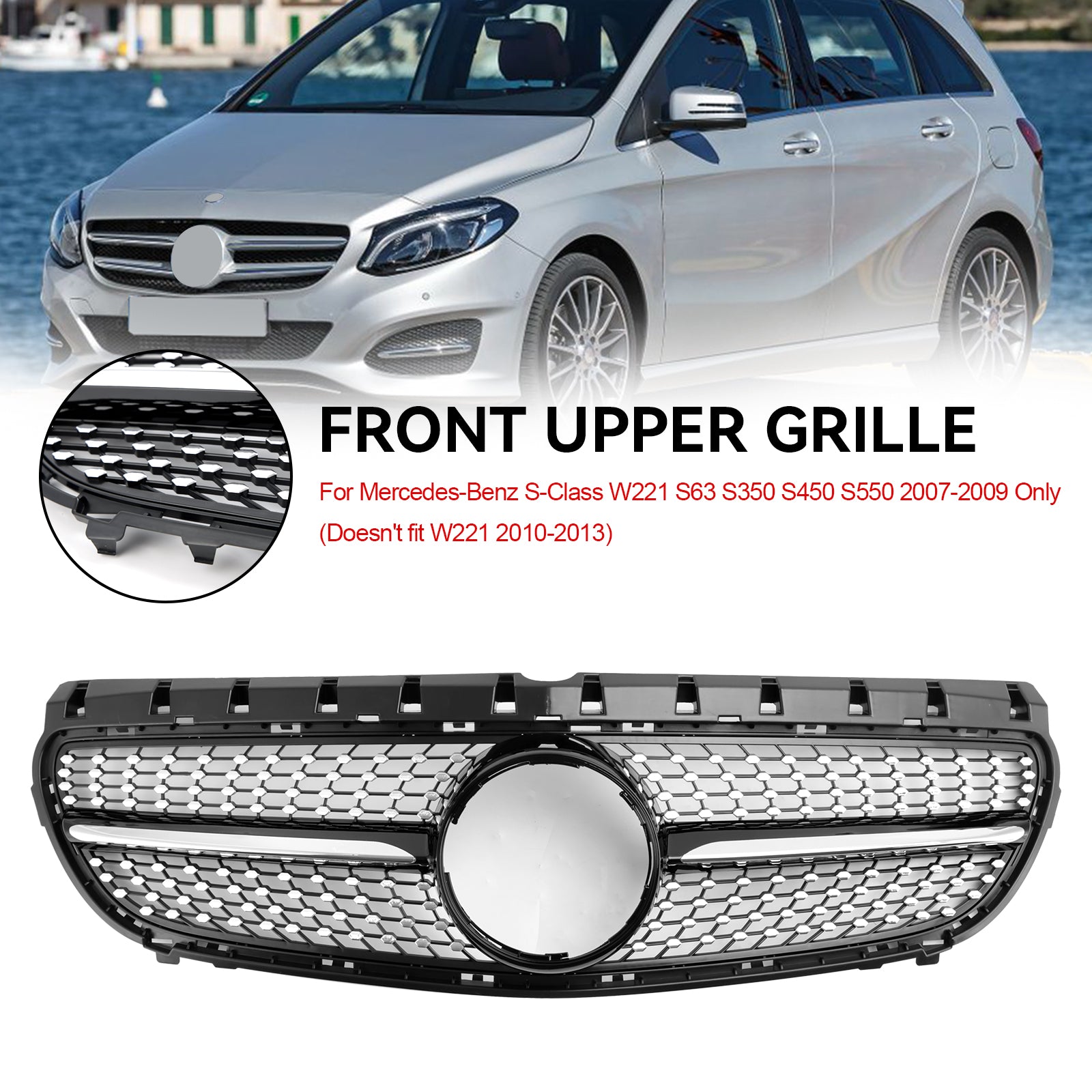 Classe B 2015 2016 2017 2018 W246 Calandre de pare-chocs avant Mercedes-Benz restylée