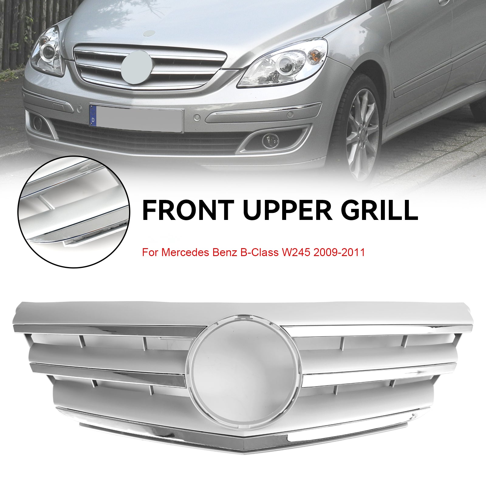 2009–2011 Mercedes-Benz B-klasse W245 Støtfangergrill foran A1698801783