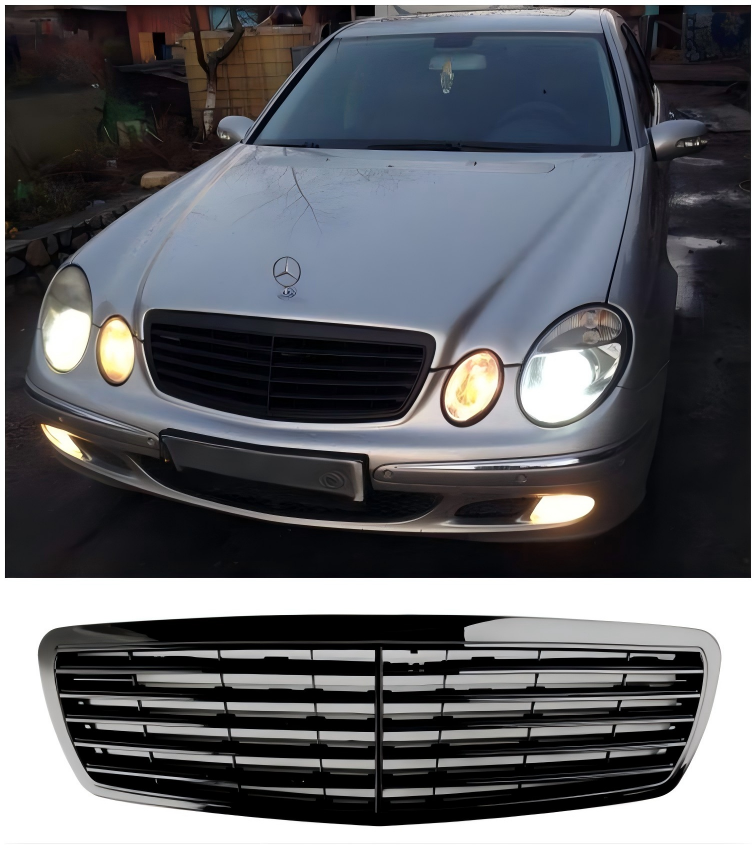 Mercedes-Benz E-Klasse 2002-2006 W211 E320 E350 E500 E55 AMG Frontgrille