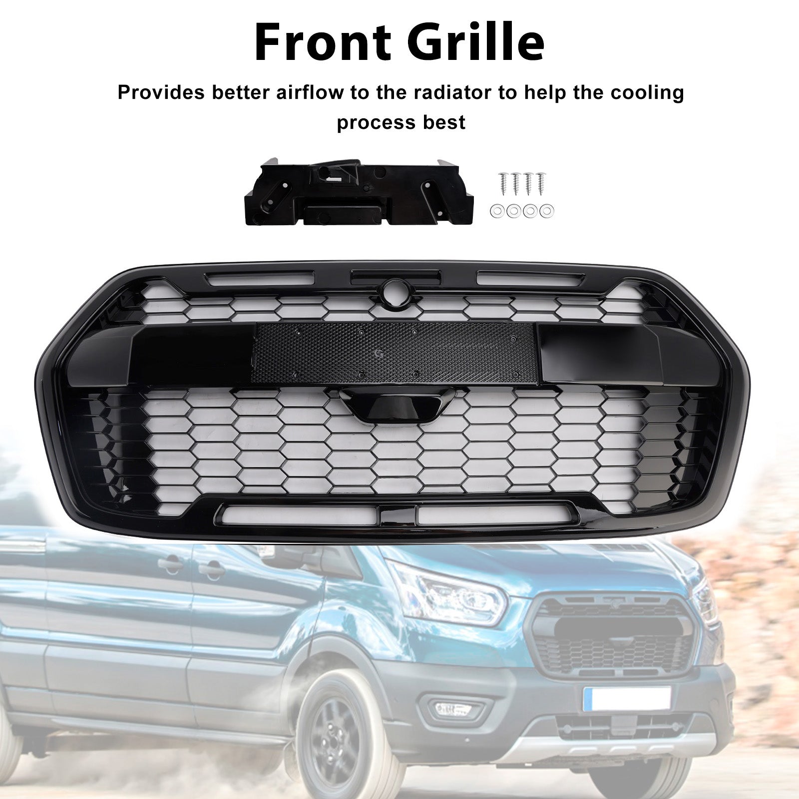 Grille de pare-chocs avant de style Ford Transit MK8 Trail Raptor à partir de 2019 2467809