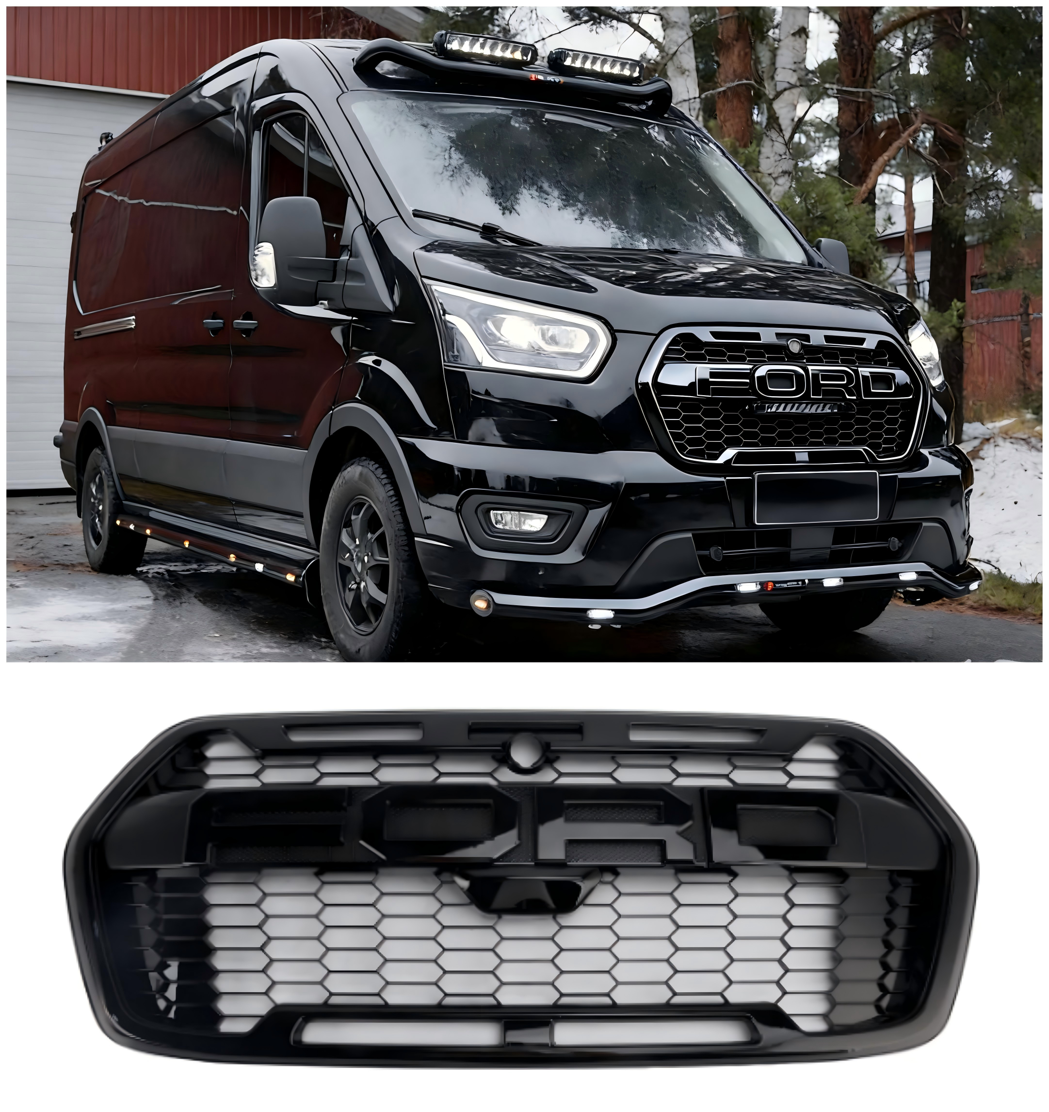 Ford Transit MK8 Trail Raptor-stijl voorbumpergrille vanaf 2019 2467809