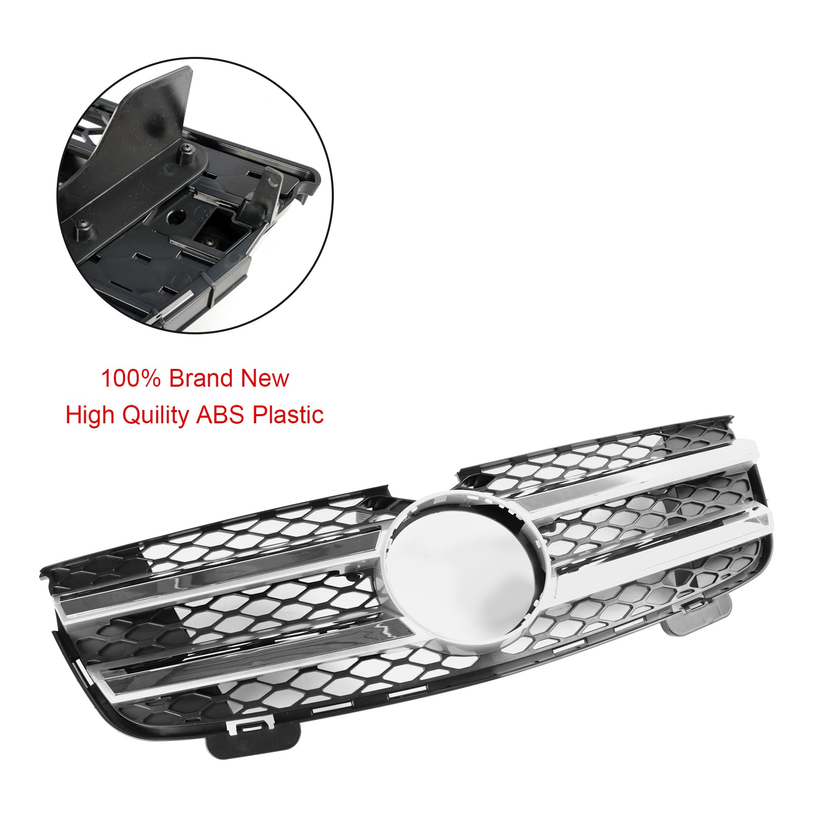 2010-2012 Mercedes Benz GL-Klasse X164 GL350 Voorbumper Grille Grill Chroom