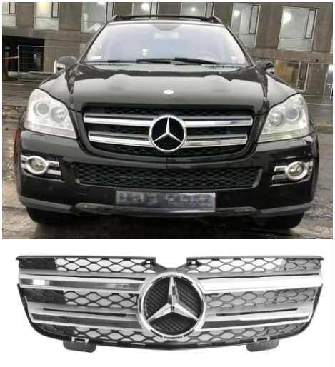 2007-2012 Mercedes Benz Classe GL X164 GL450 Grille de pare-chocs avant chromée