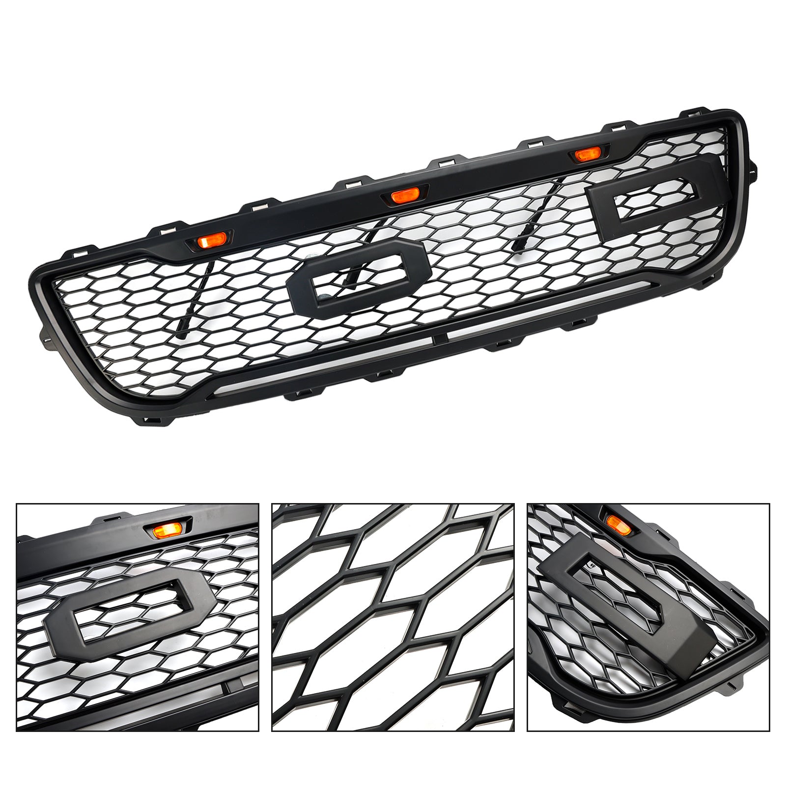 1999-2003 Ford F150 com Raptor LED estilo Raptor Black Front Front Honeycomb grade Grill