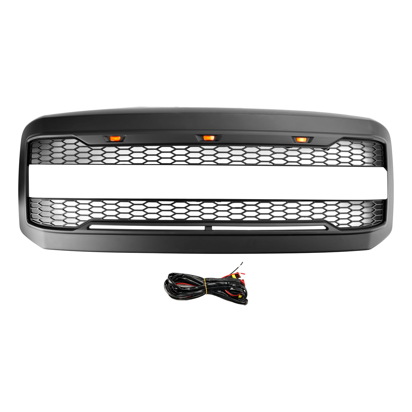 2005-2007 Ford F250 F350 Super Duty W/ LED Front Bumper Grill Grille