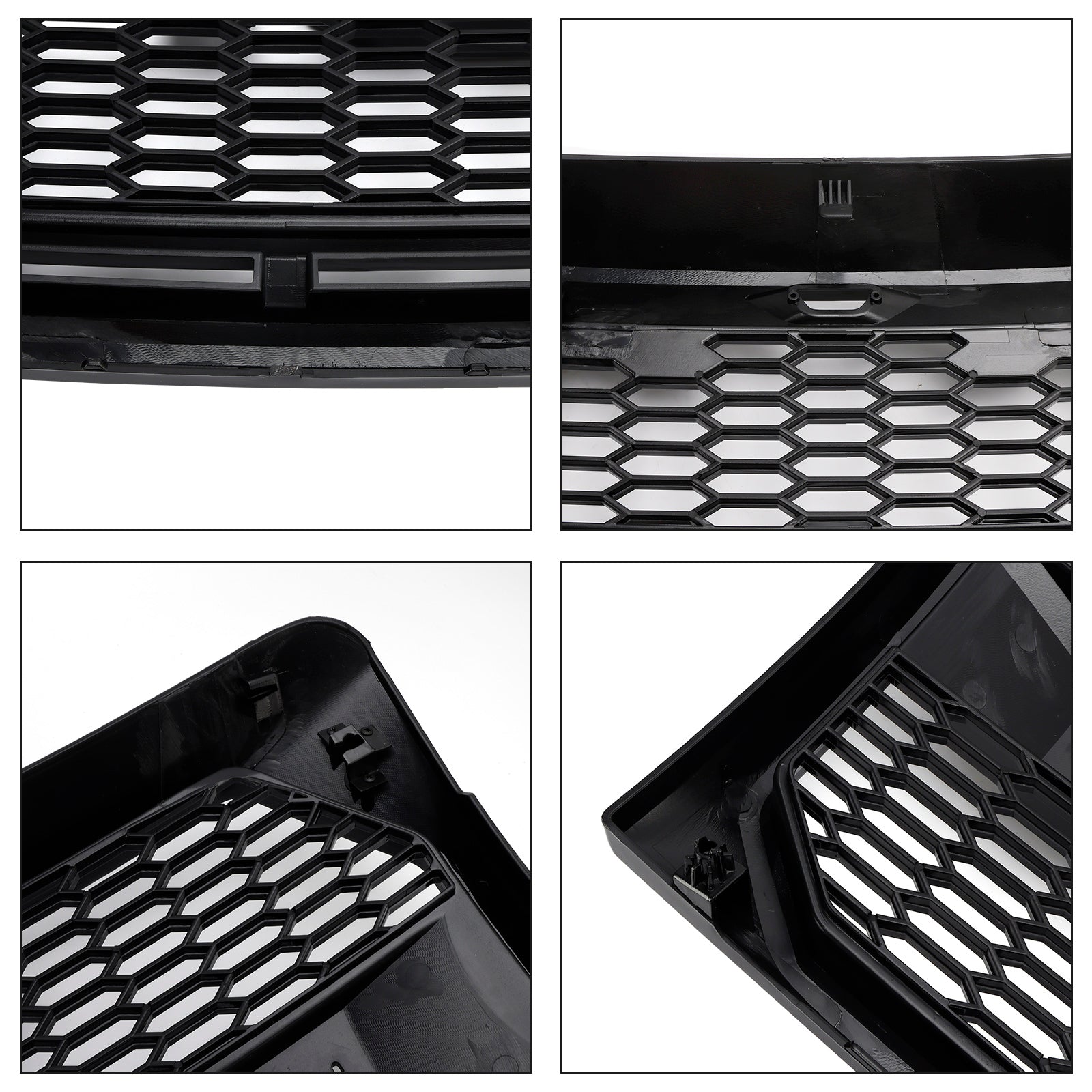 2009-2014 Ford F150 Gloss Black Raptor Style Front Bumper Grille Grill