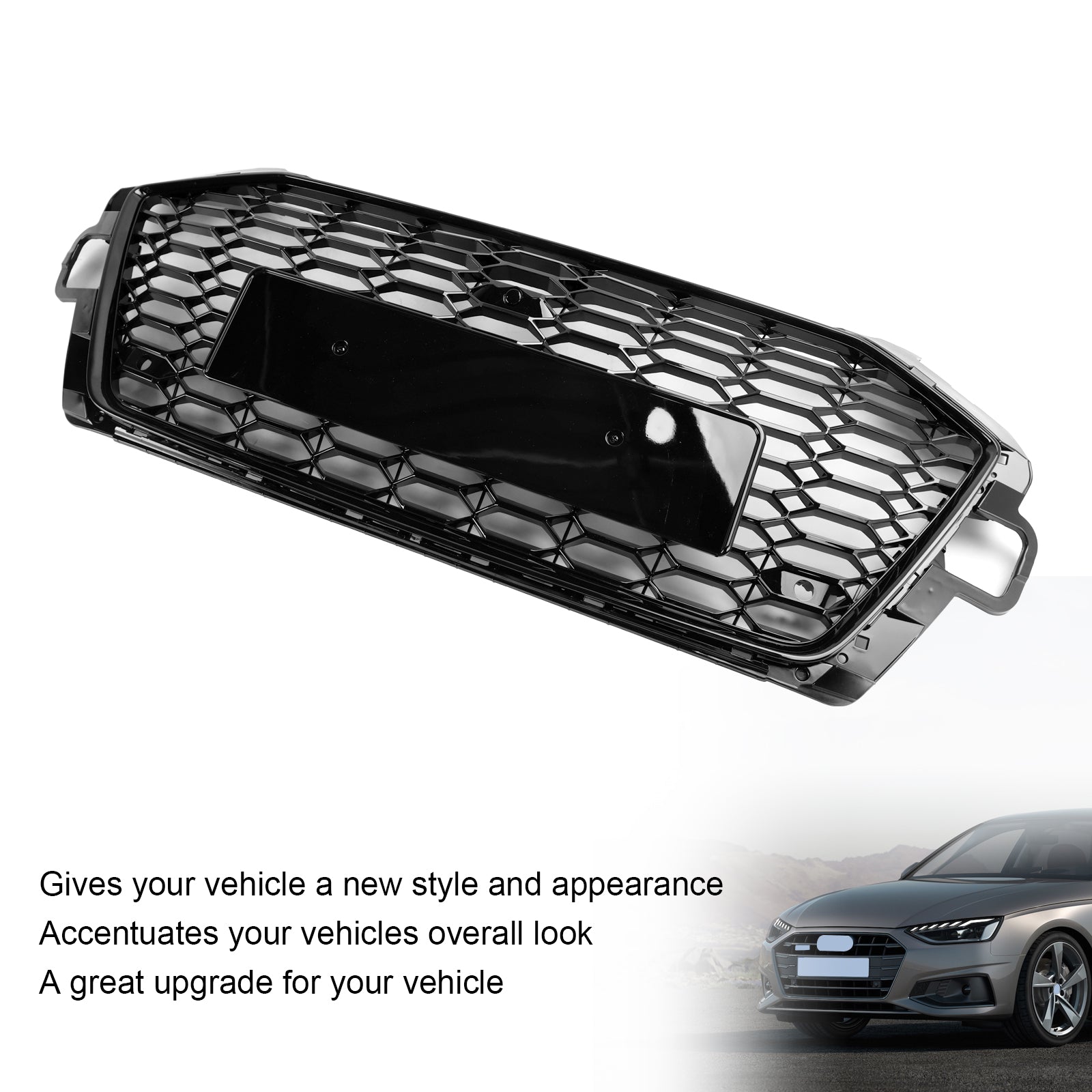 2020-2022 Audi A4 B9.5 A4 S-Line S4 RS4-stil støtfangergrill foran, grill 8W0853651D