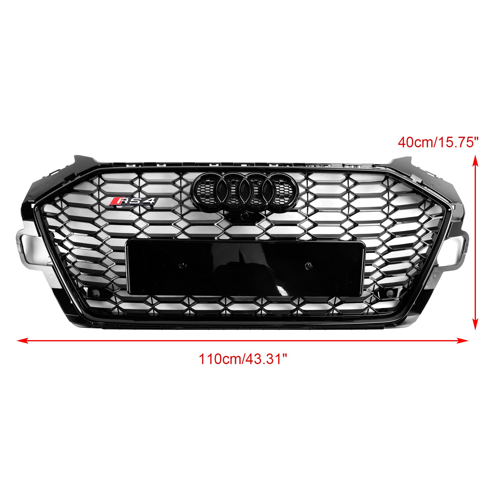 Grille de pare-chocs avant de style Audi A4 B9.5 A4 S-Line S4 RS4 2020-2022 8W0853651 D