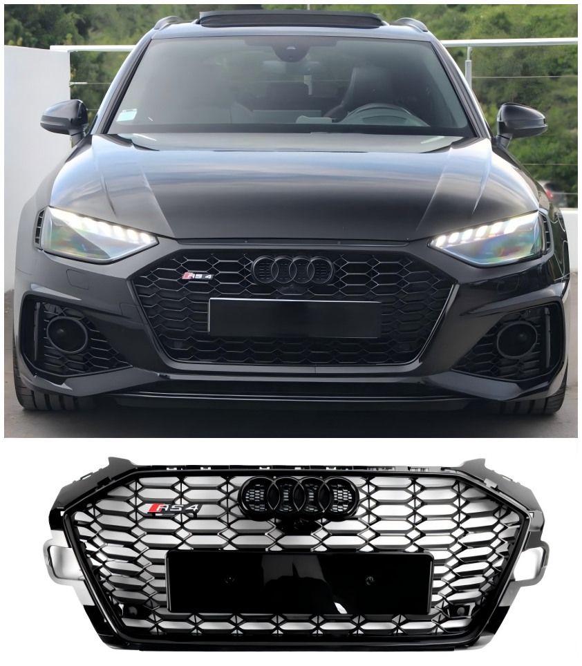 2020-2022 Audi A4 B9.5 A4 S-Line S4 RS4-stil støtfangergrill foran, grill 8W0853651D