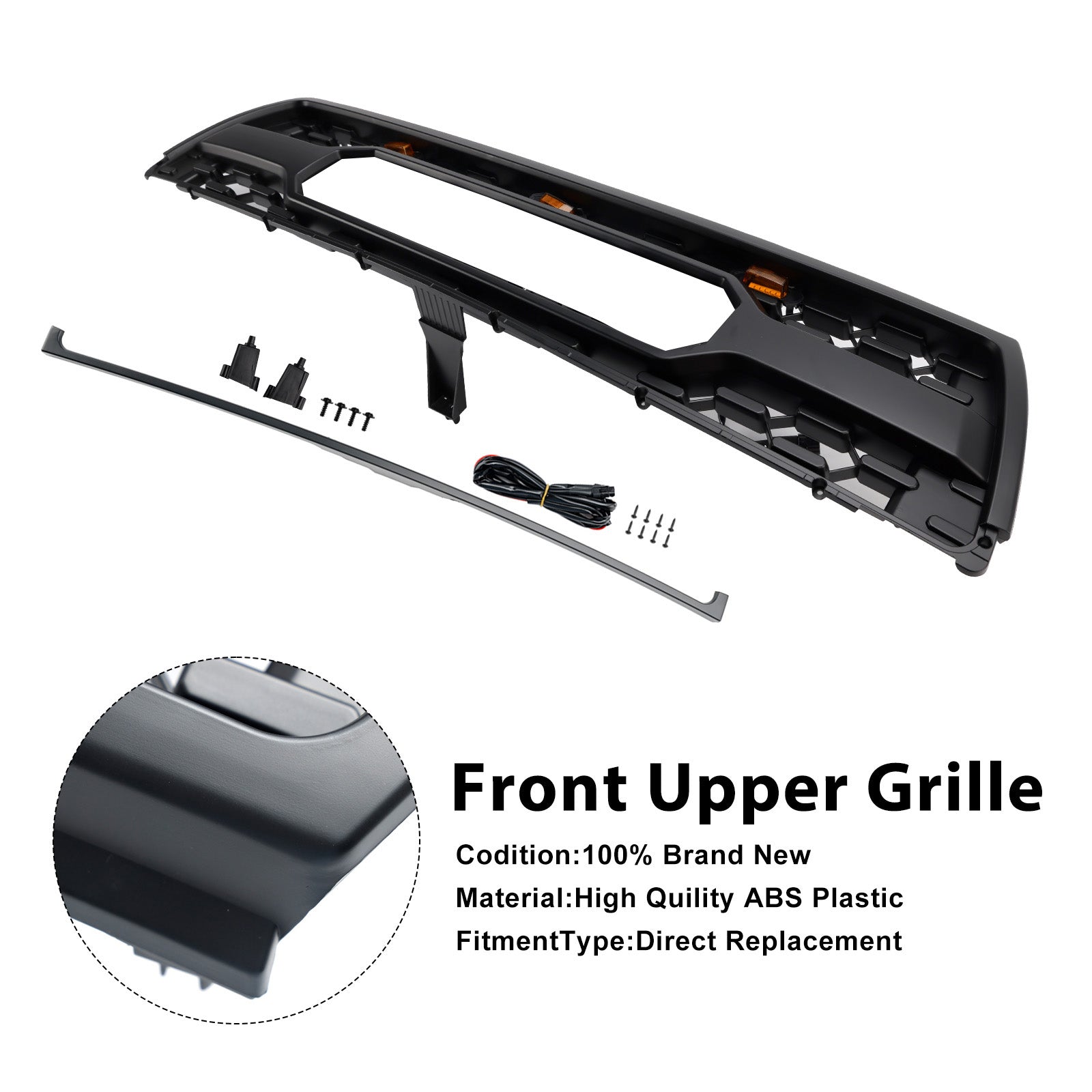 1996-2000 Toyota 4Runner Med Led Matt Black Front Bumper Grille