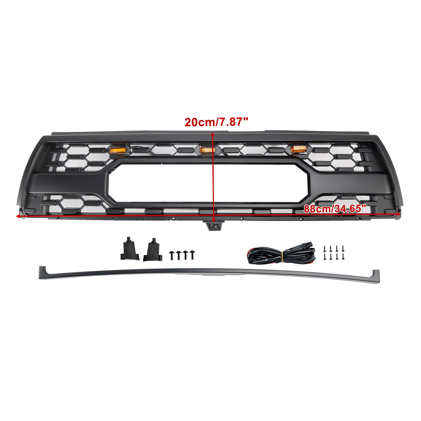 1996-2000 Toyota 4Runner Med Led Matt Black Front Bumper Grille