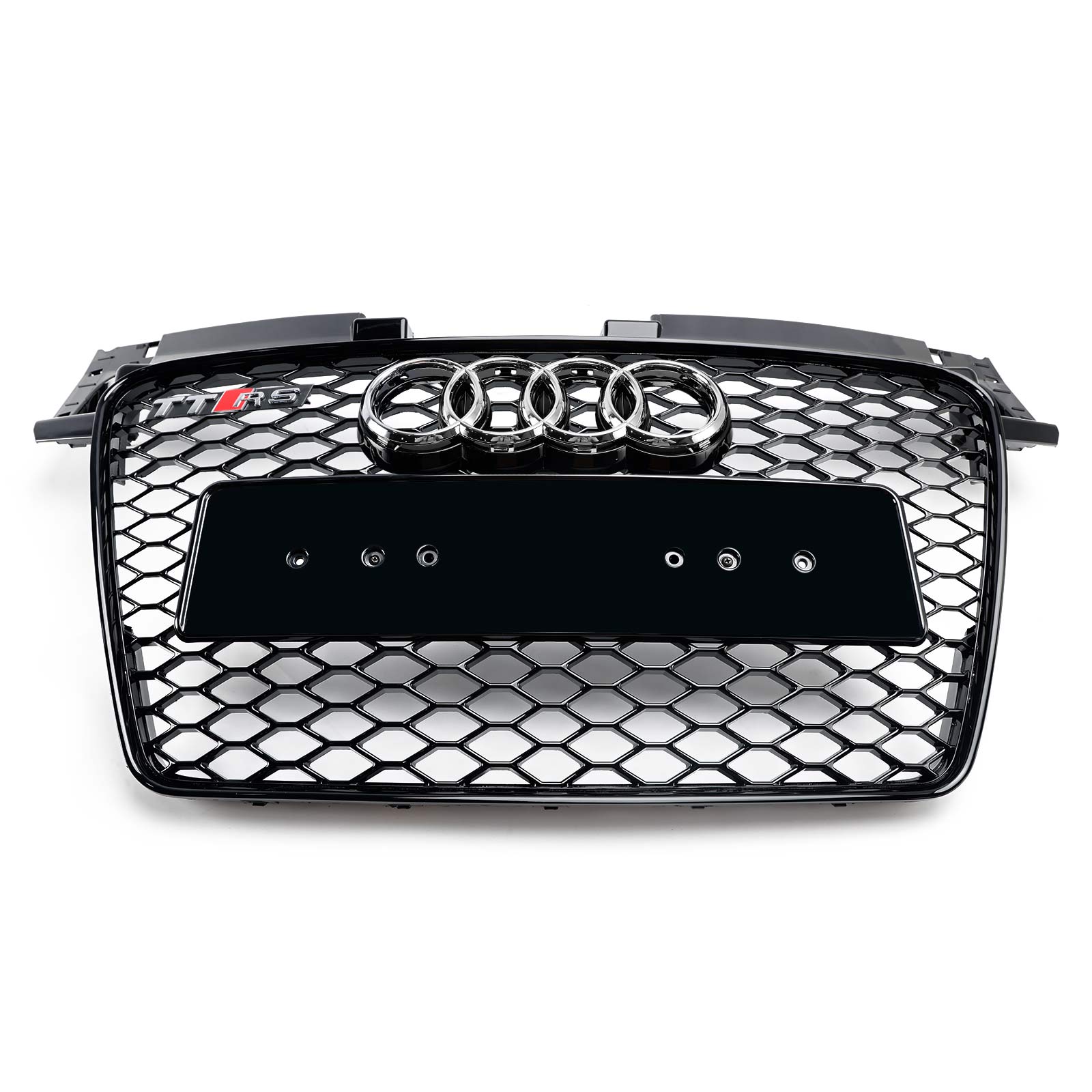 2006-2014 Audi TT TTS RS Style Front Honeycomb Grille Grill Gloss Black