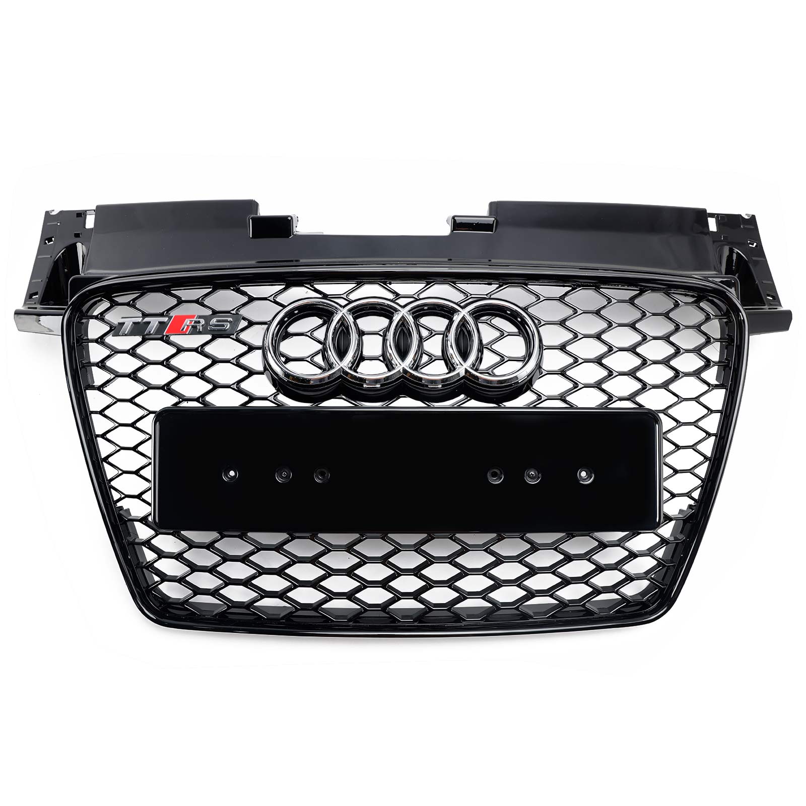 2006-2014 Audi TT TTS RS-stijl Honingraatgrille vooraan, glanzend zwart