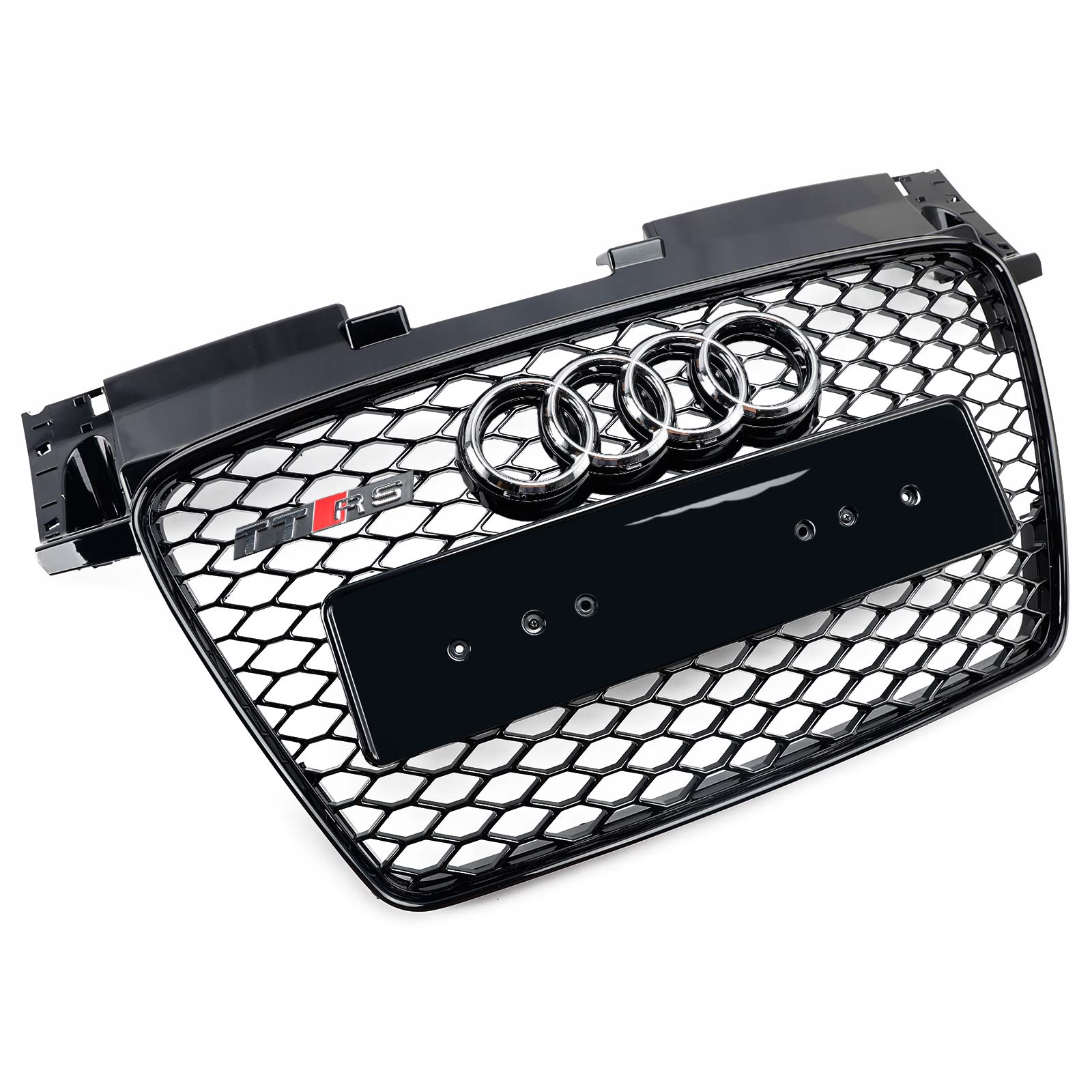 2006-2014 Audi TT TTS RS-stijl Honingraatgrille vooraan, glanzend zwart